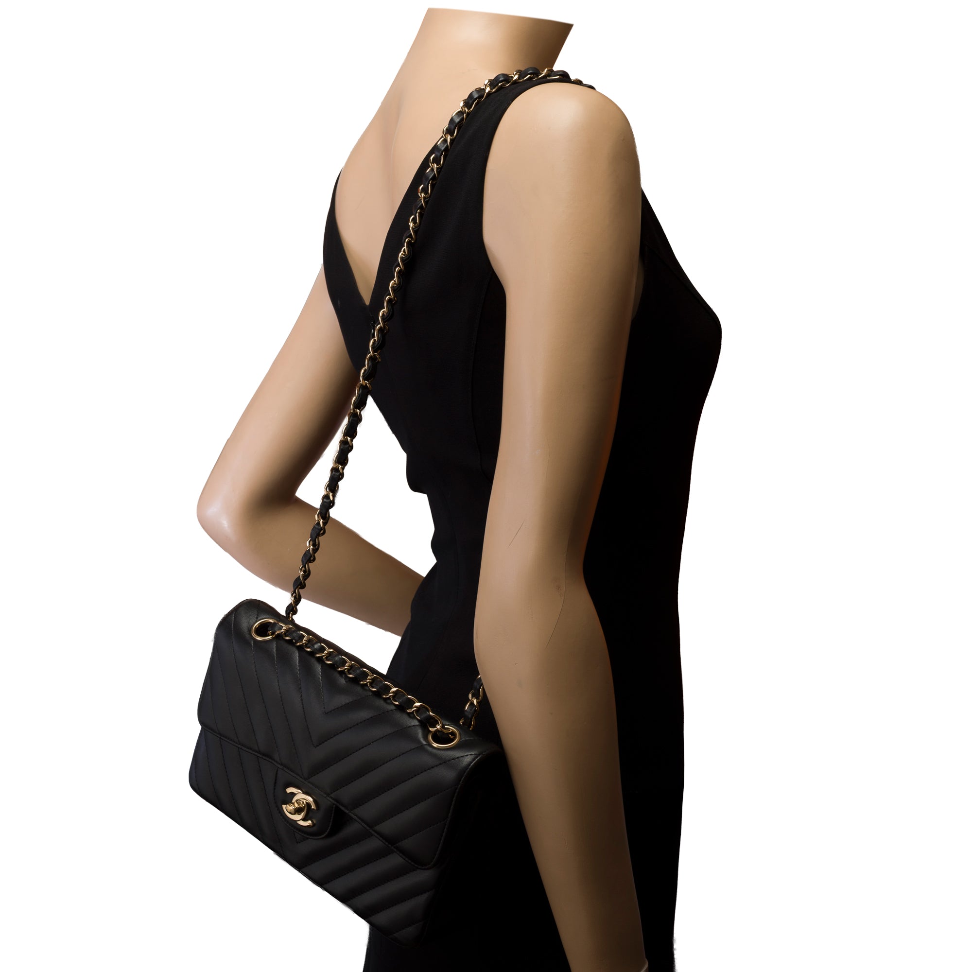 Sac CHANEL Timeless/Classique en Cuir Noir - 103317