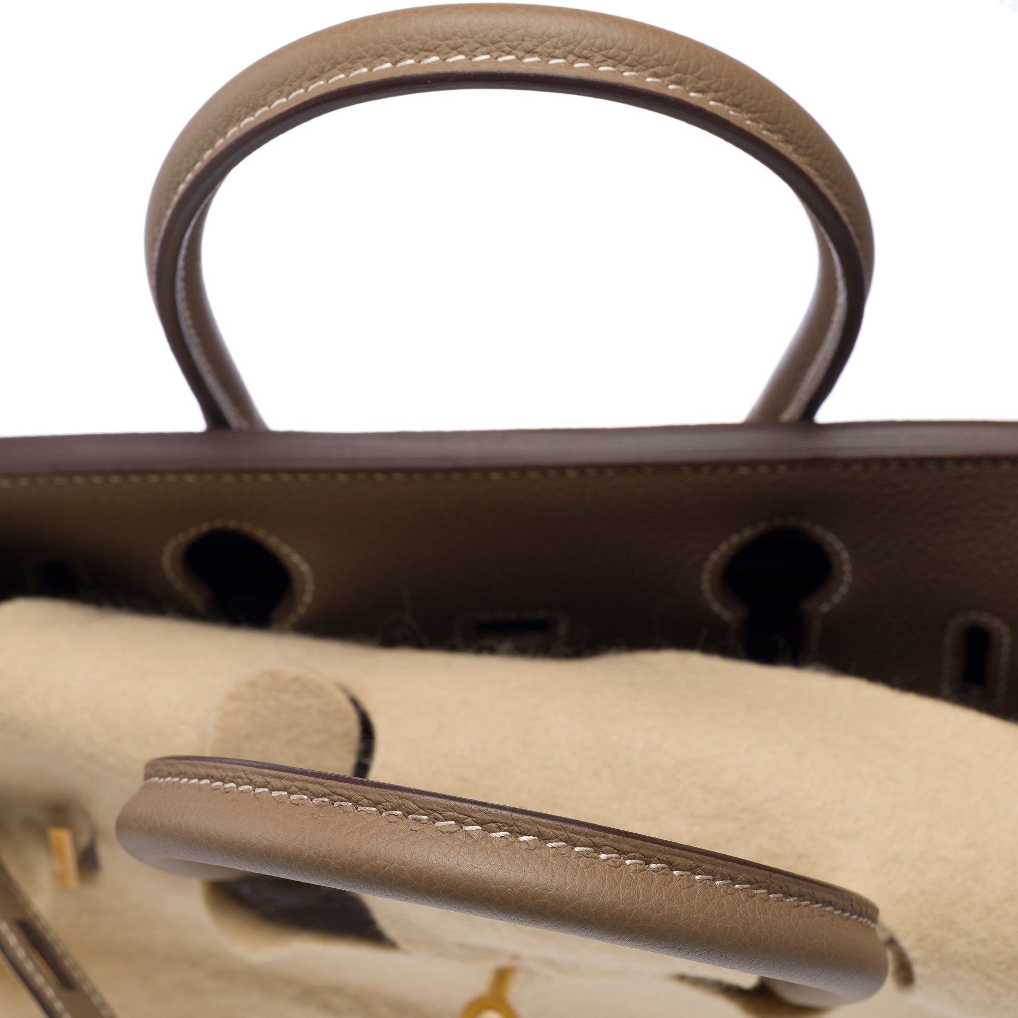 Sac HERMES Birkin 30 en Cuir Étoupe - 103309