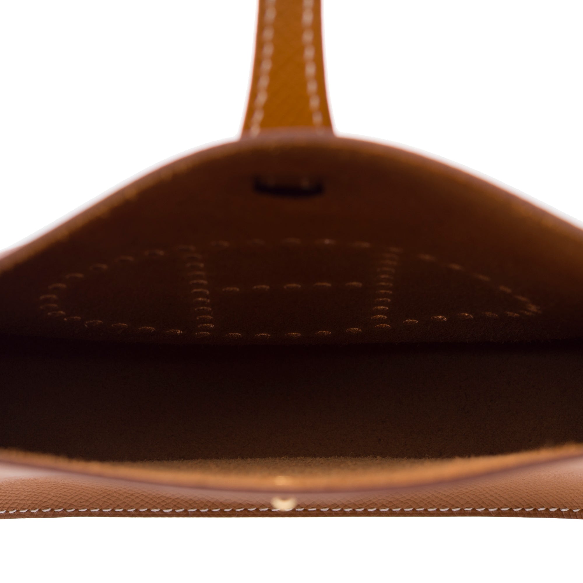 Sac HERMES Mini Evelyne en Cuir Doré - 103322