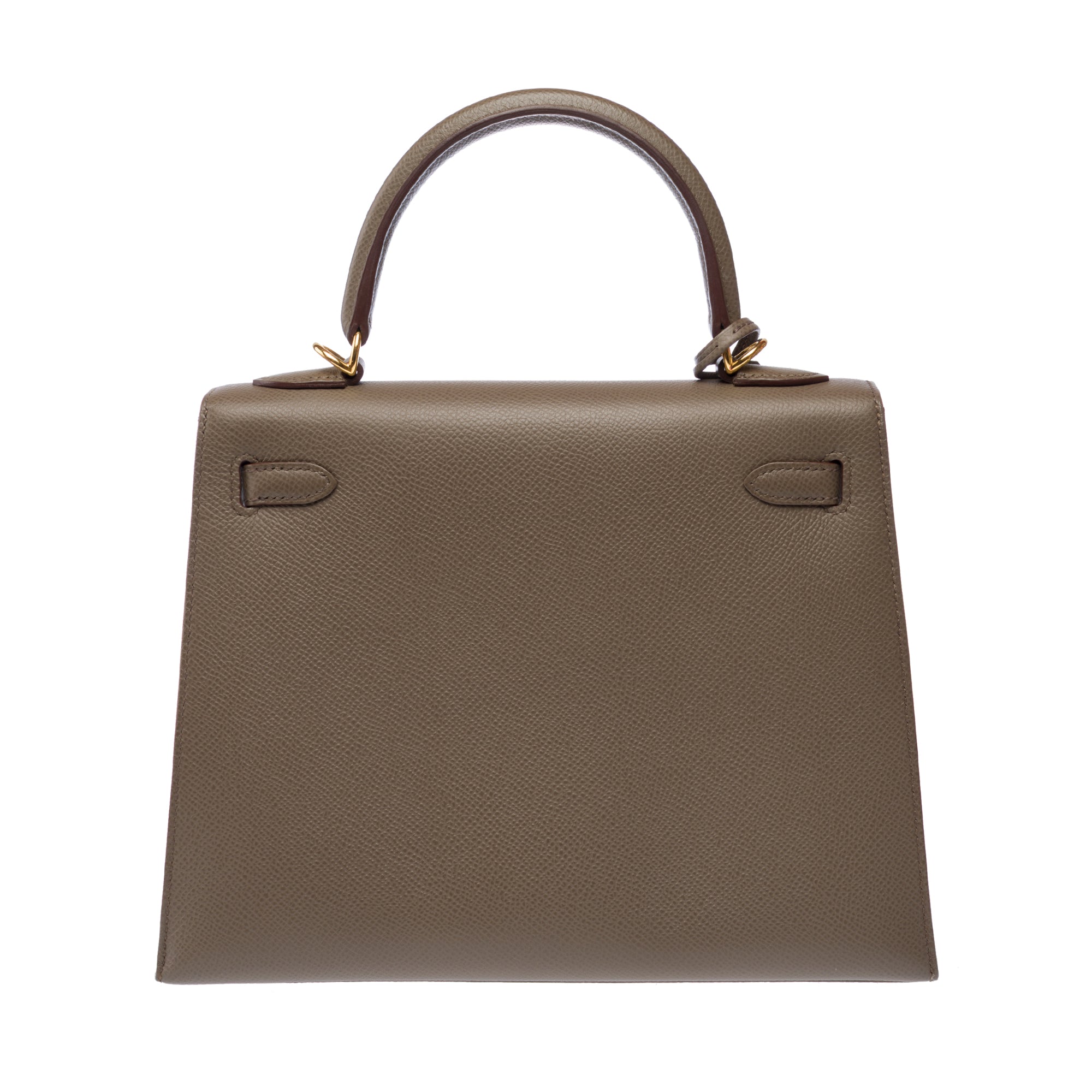 Sac HERMES Kelly 25 en Cuir Gris - 103308