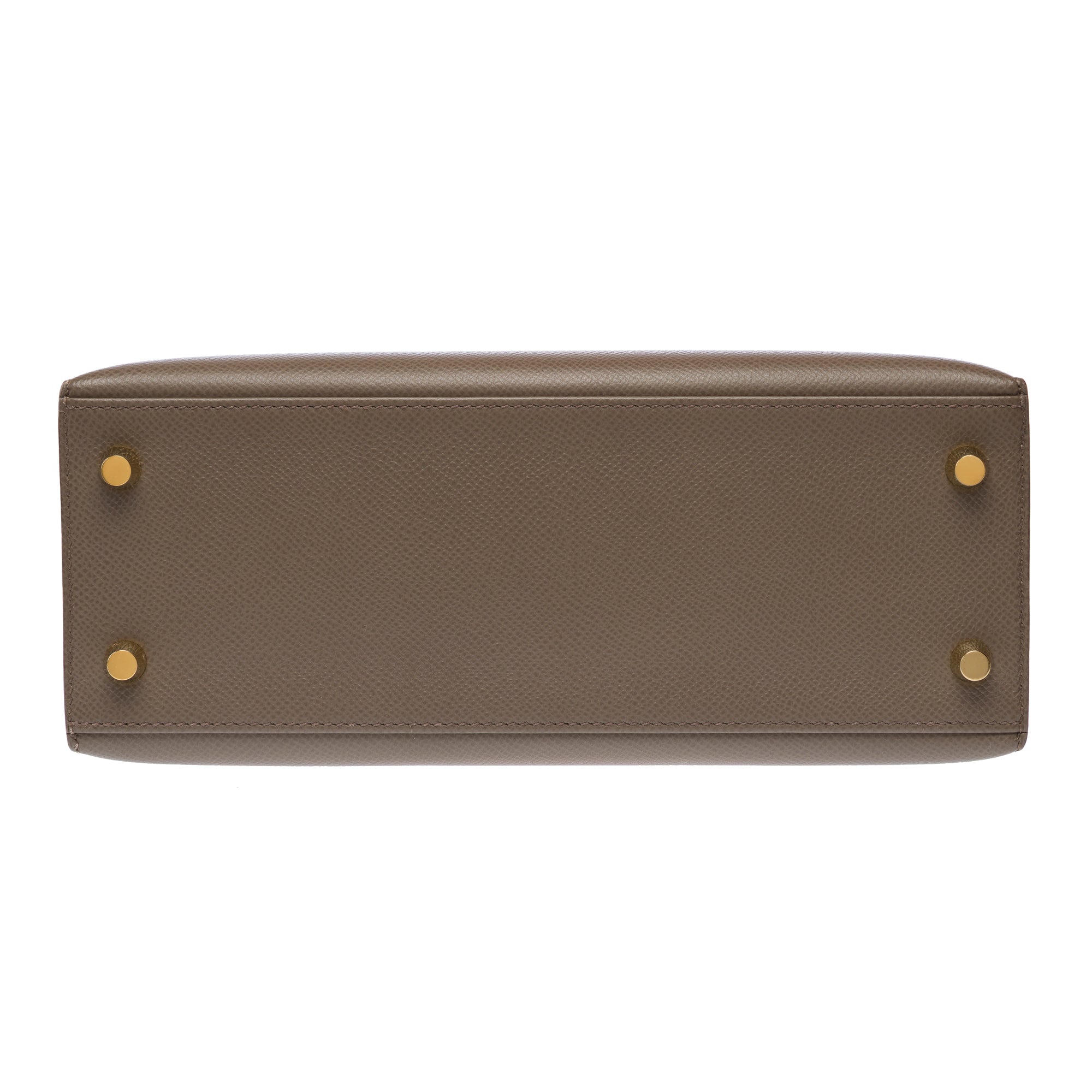 Sac HERMES Kelly 25 en Cuir Gris - 103308