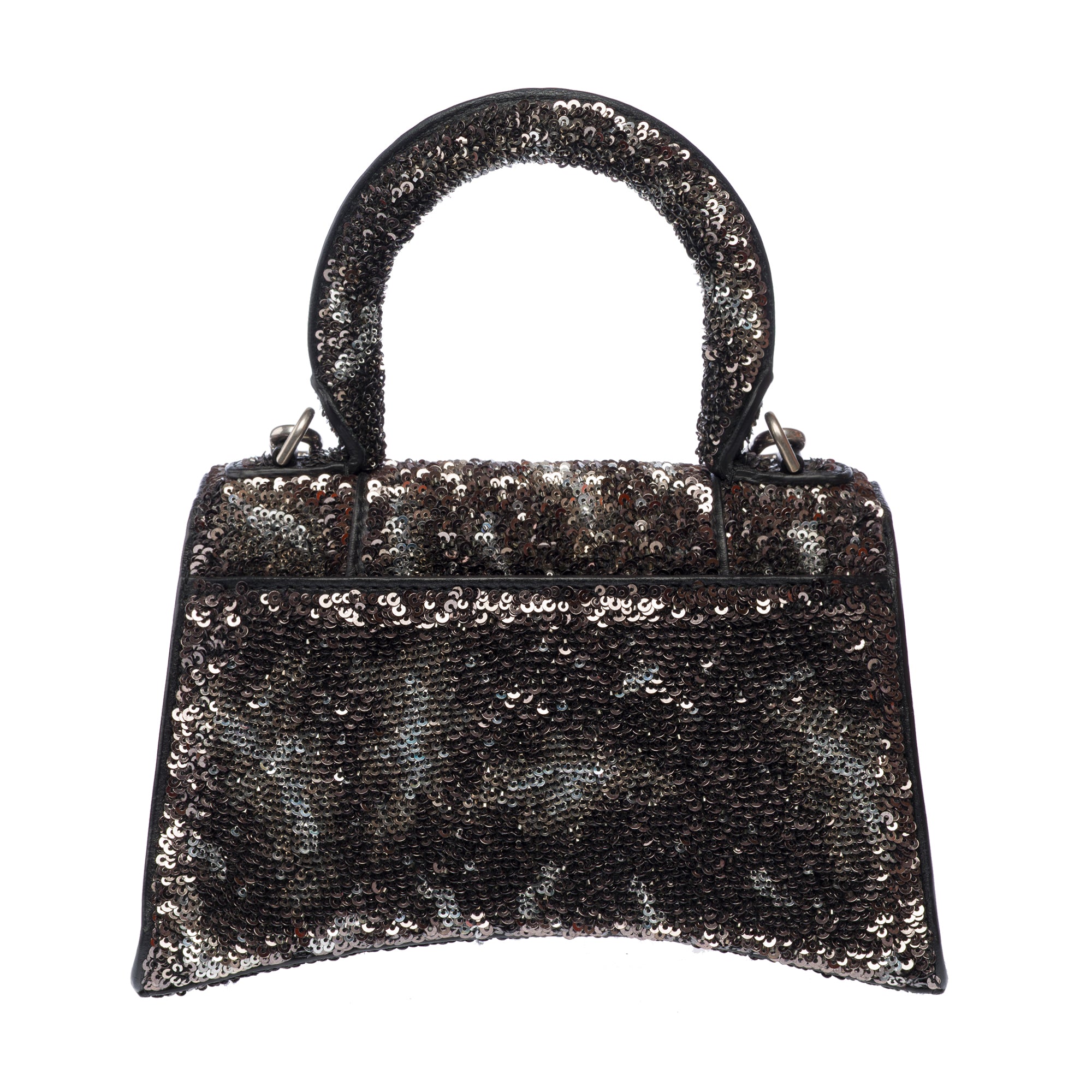 Sac BALENCIAGA Hourglass en Briller Argent - 103319