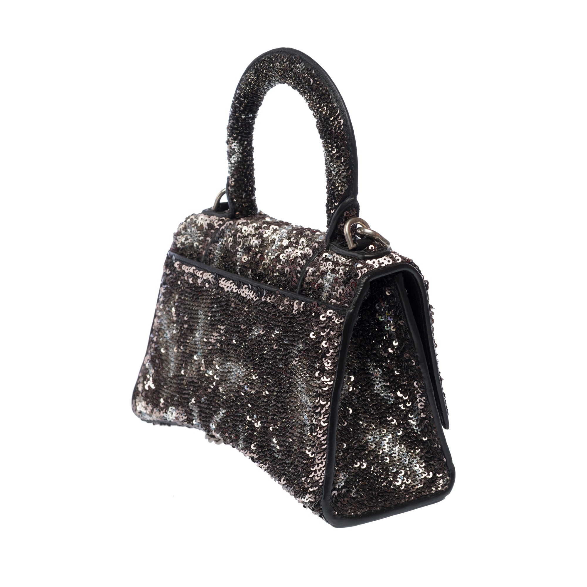 Sac BALENCIAGA Hourglass en Briller Argent - 103319