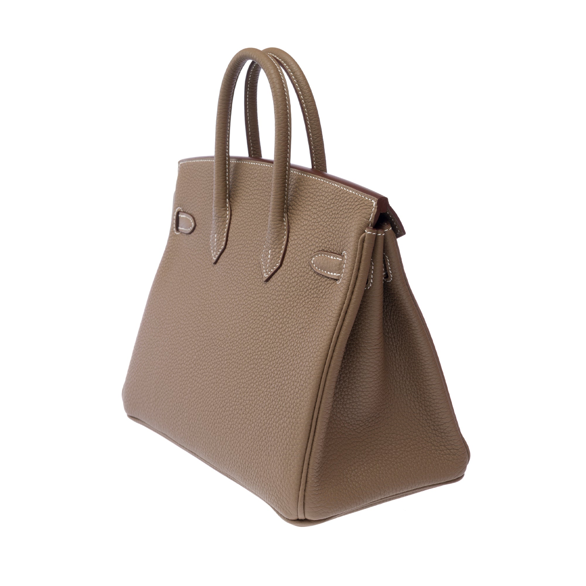 Sac HERMES Birkin 25 en Cuir Étoupe - 103324