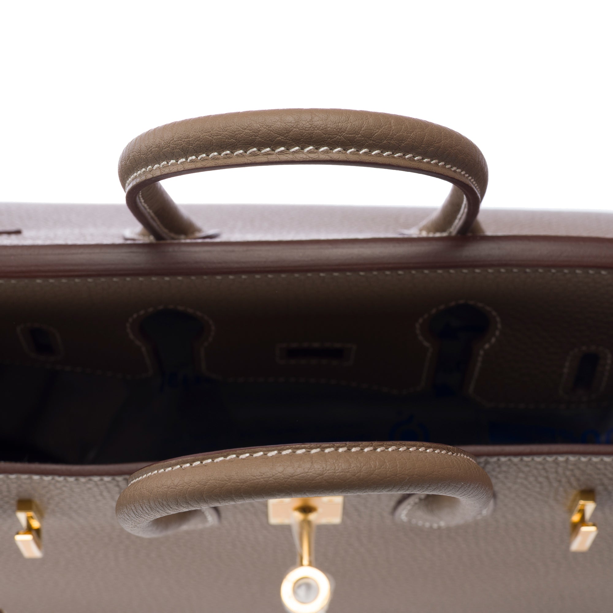 Sac HERMES Birkin 25 en Cuir Étoupe - 103324