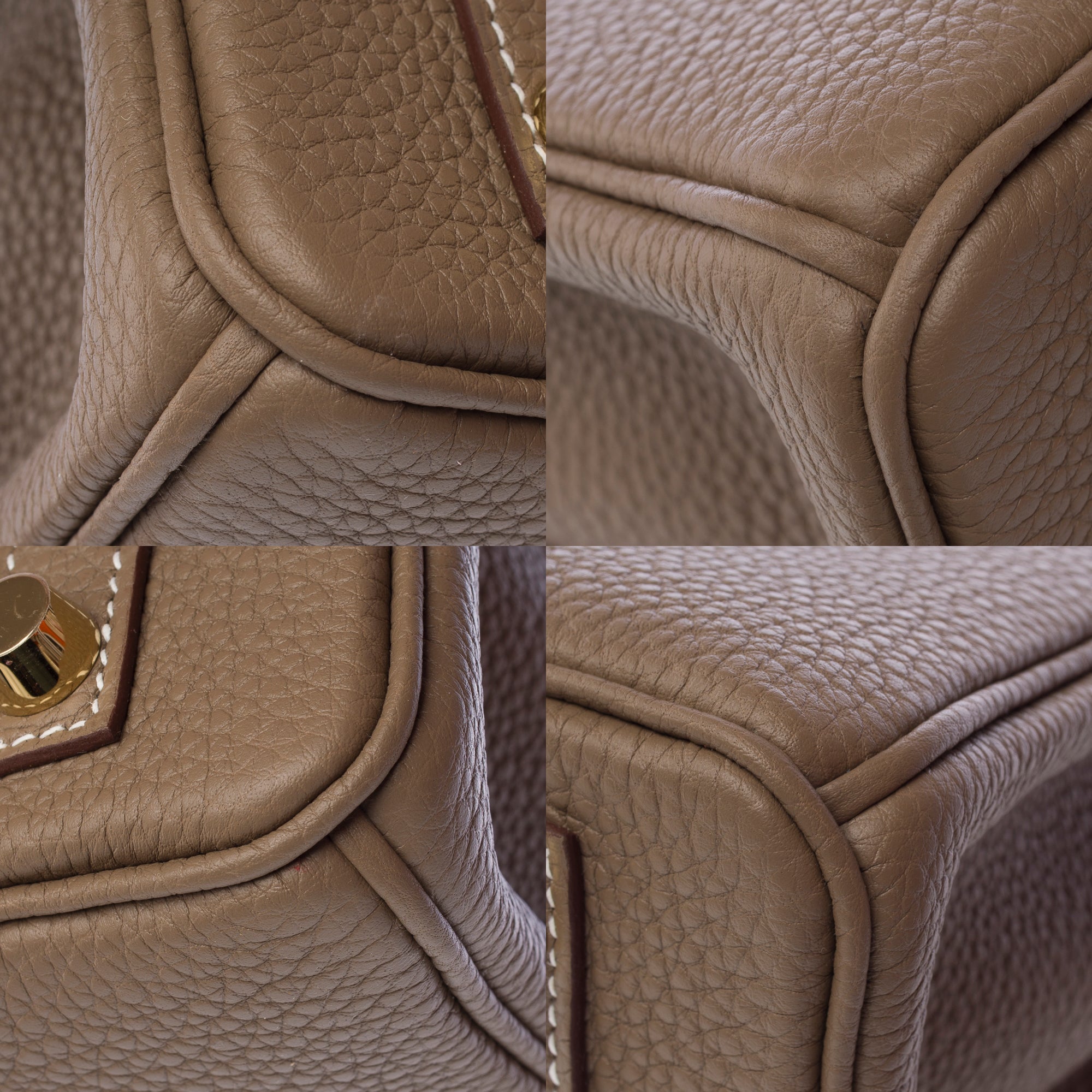 Sac HERMES Birkin 25 en Cuir Étoupe - 103324