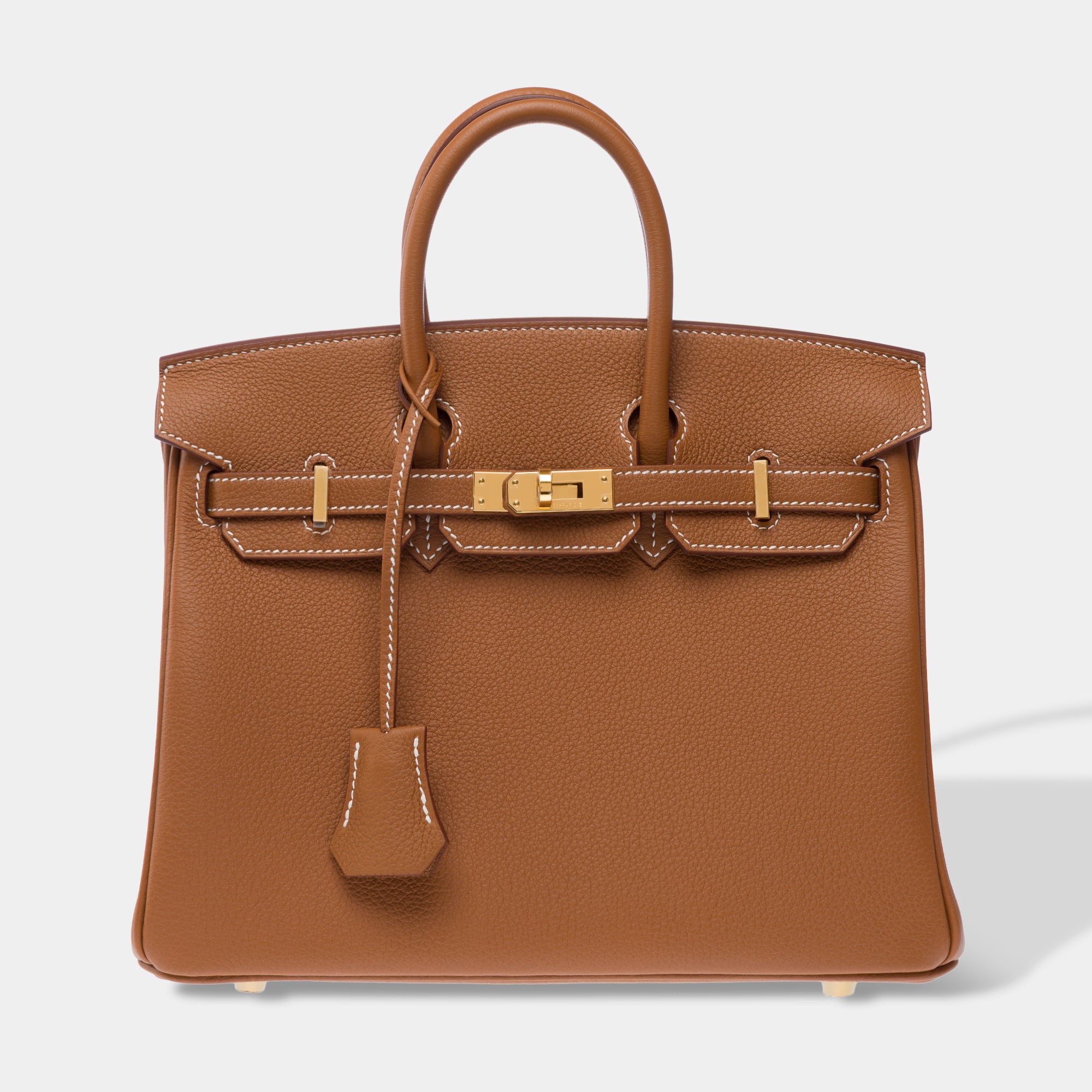 Sac HERMES Birkin 25 en Cuir Doré - 103325