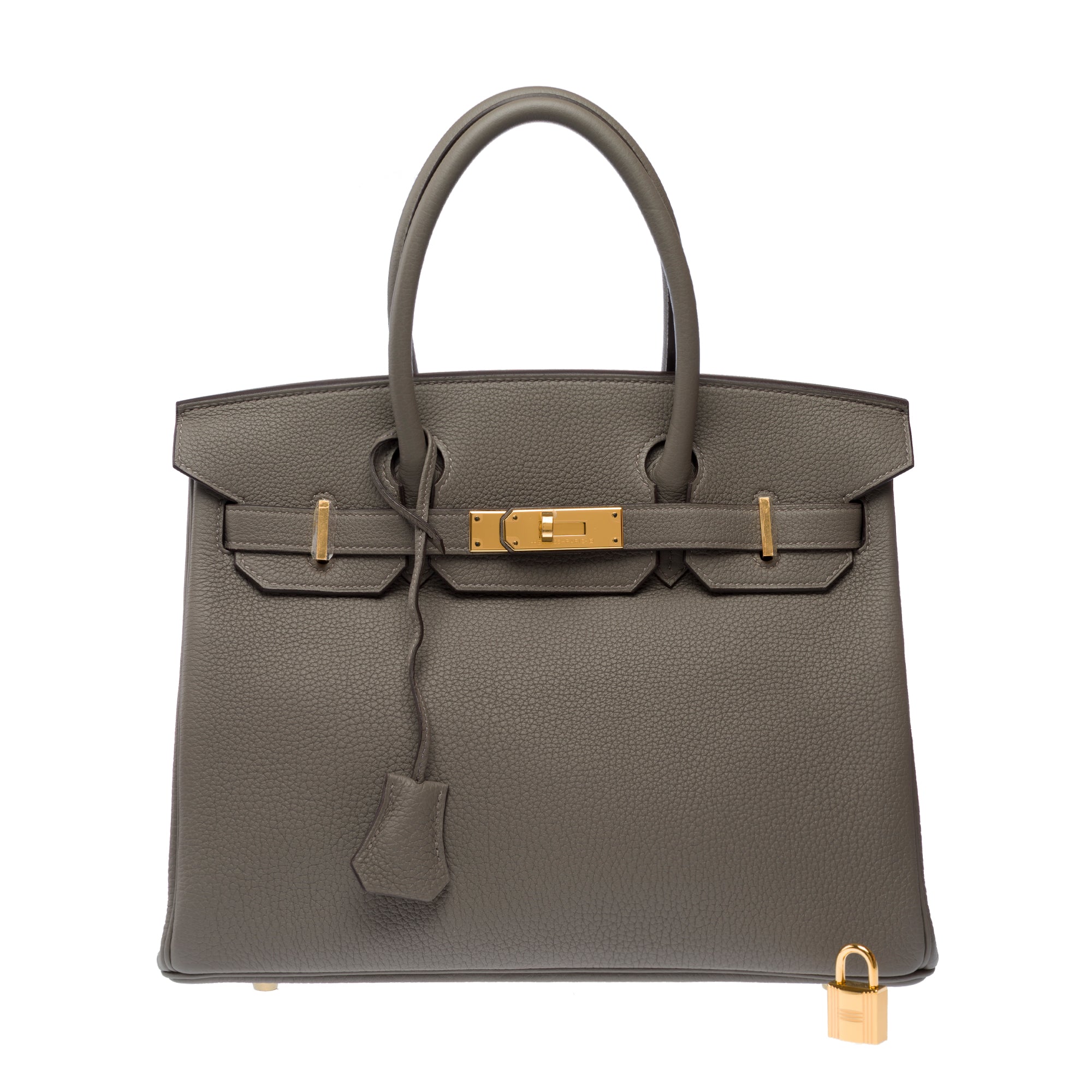 Sac HERMES Birkin 30 en Cuir Gris - 103307
