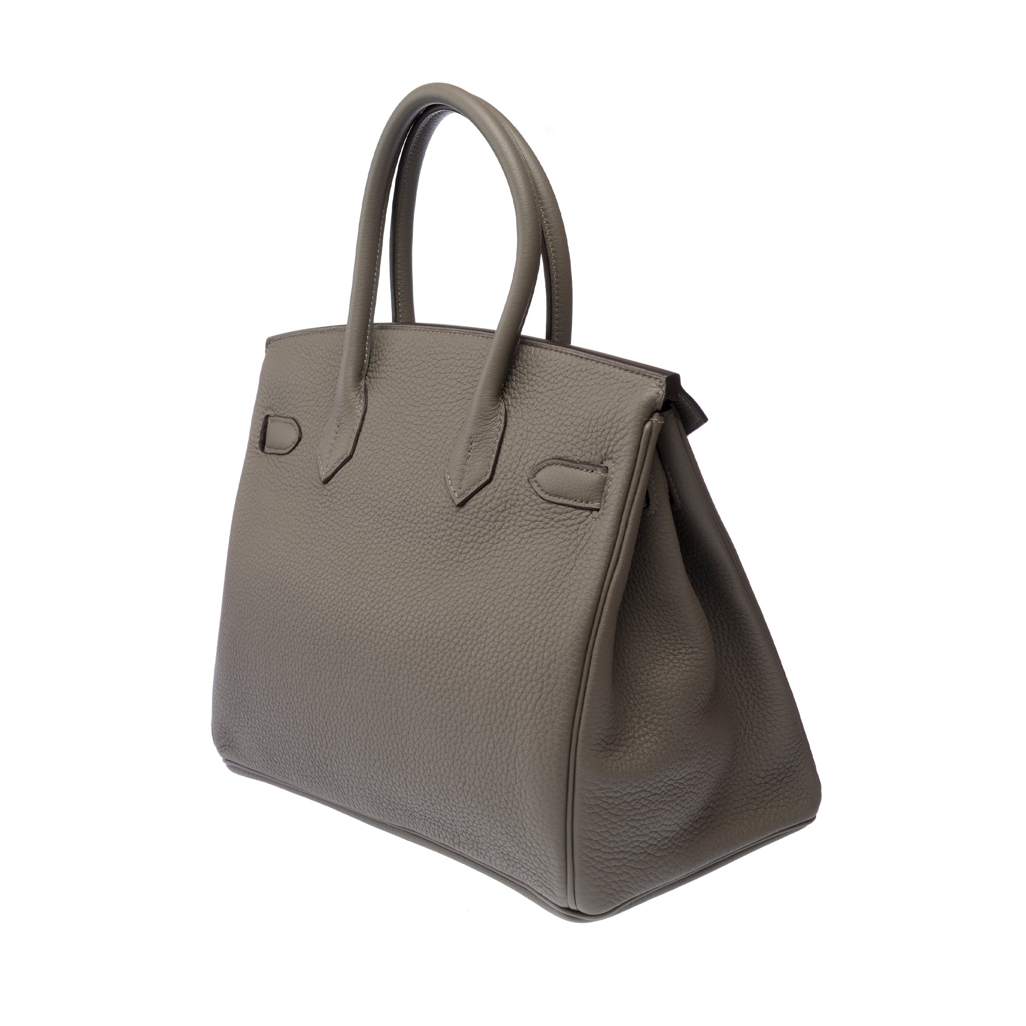 Sac HERMES Birkin 30 en Cuir Gris - 103307