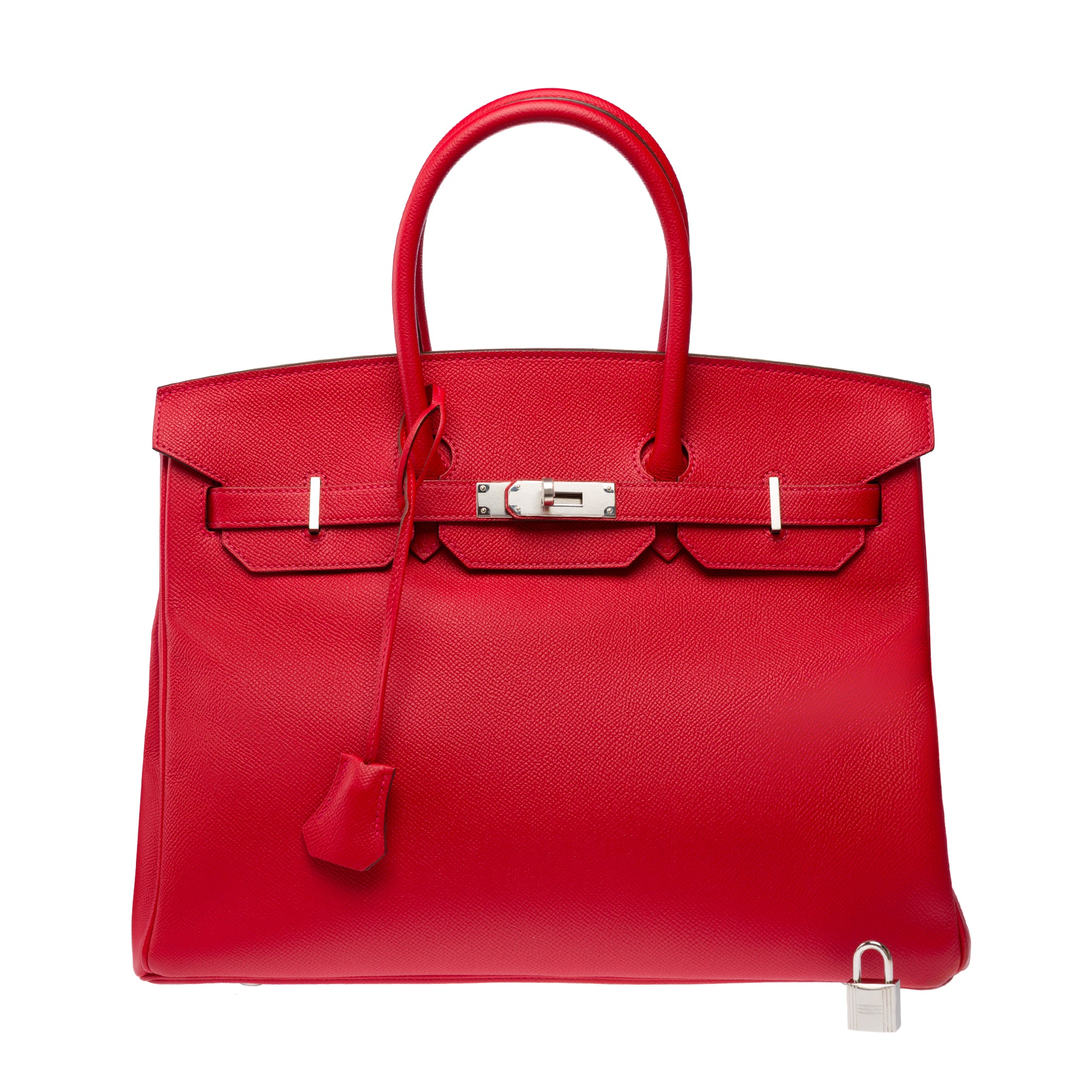Sac HERMES Birkin 35 en Cuir Rouge - 103312