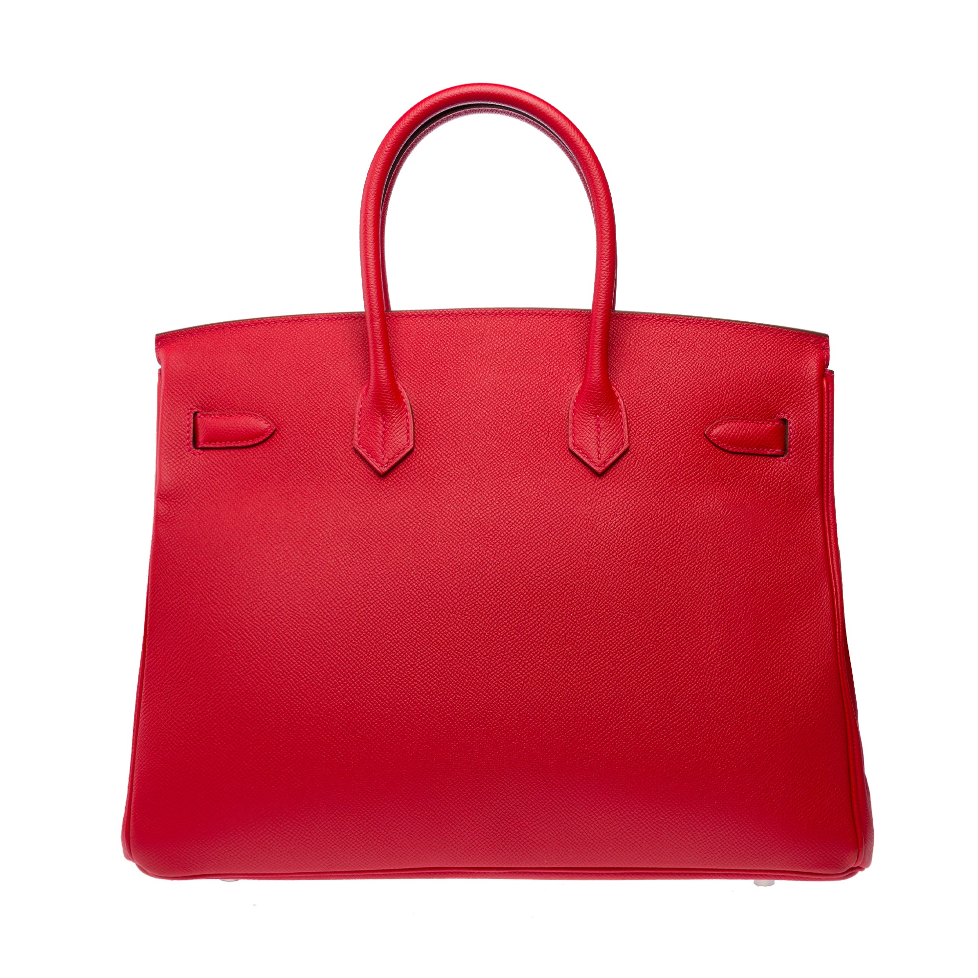 Sac HERMES Birkin 35 en Cuir Rouge - 103312