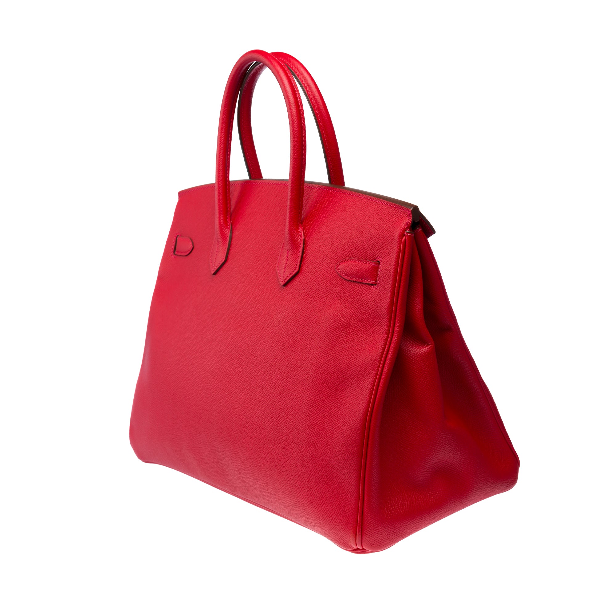 Sac HERMES Birkin 35 en Cuir Rouge - 103312