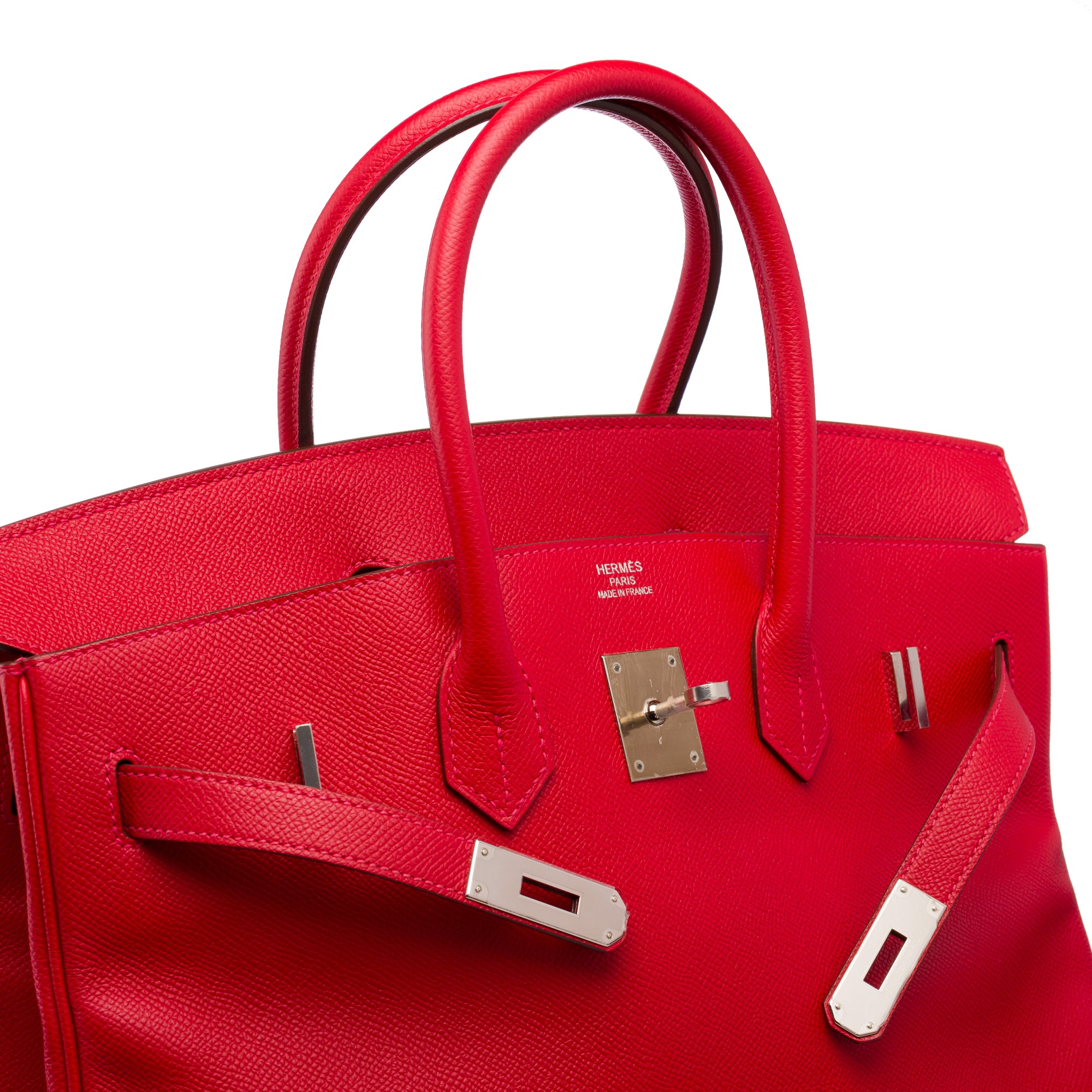 Sac HERMES Birkin 35 en Cuir Rouge - 103312
