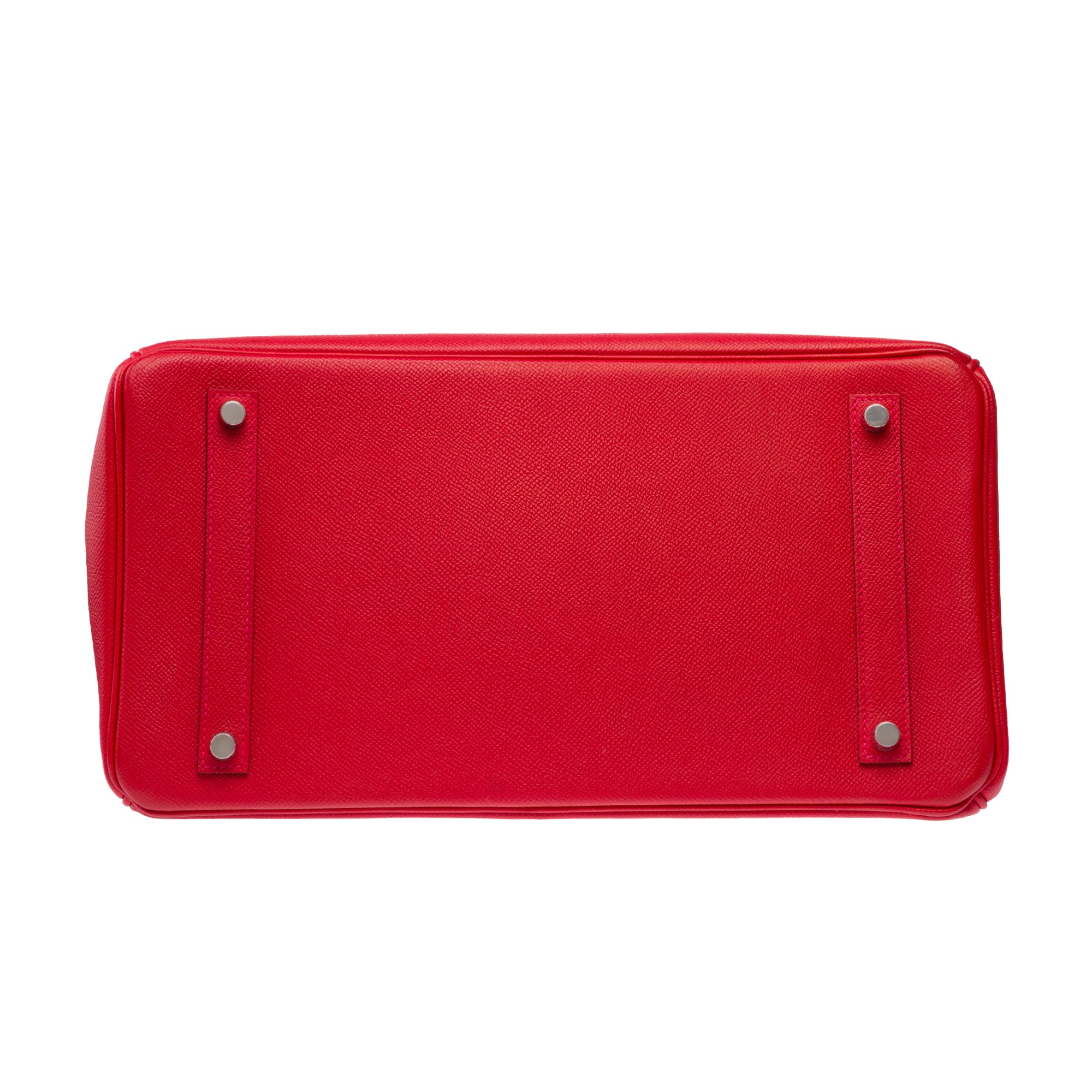 Sac HERMES Birkin 35 en Cuir Rouge - 103312