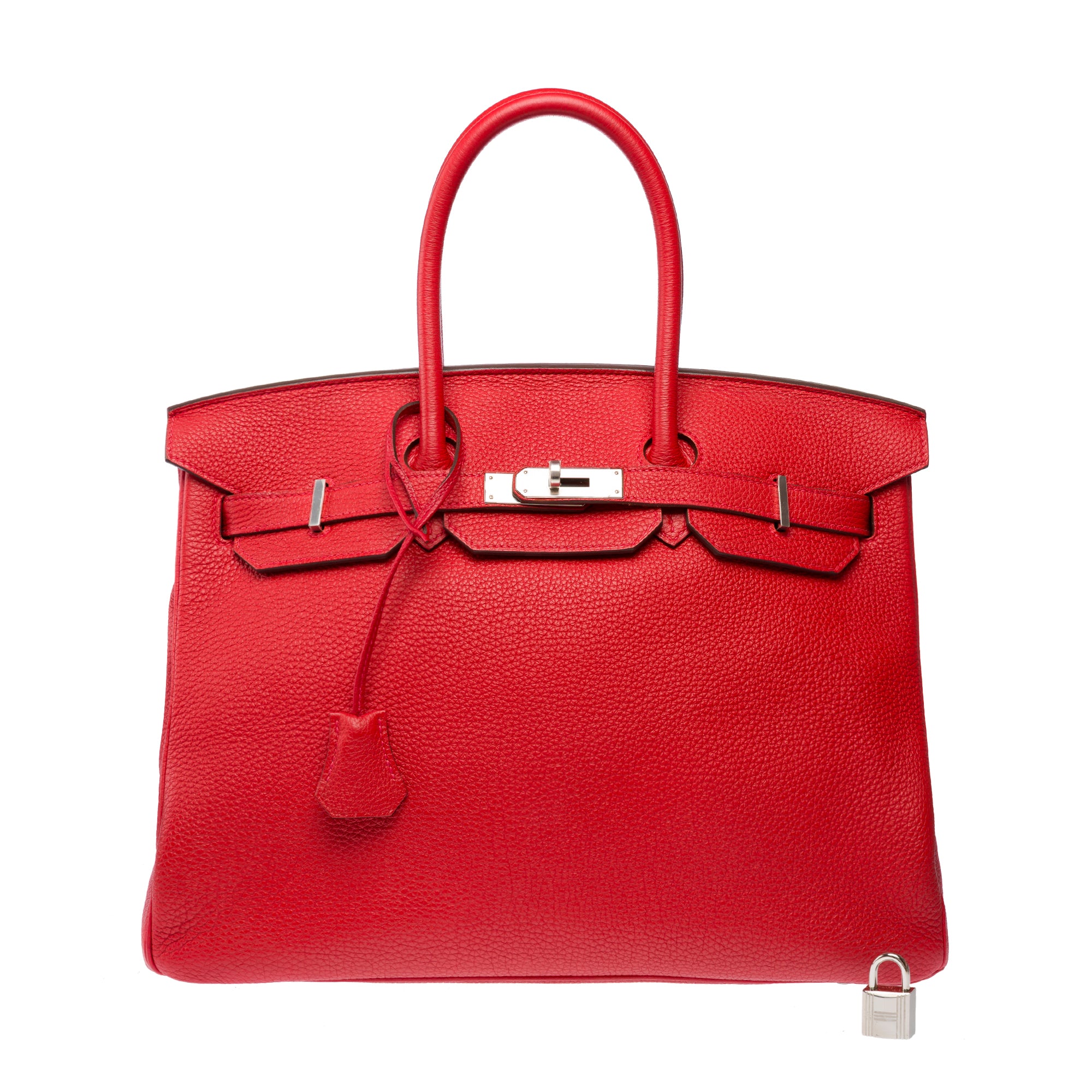 Sac HERMES Birkin 35 en Cuir Rouge - 103313