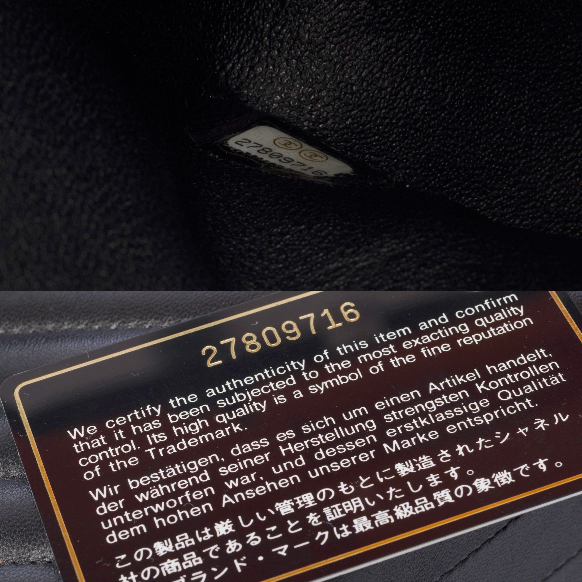 Sac CHANEL Timeless/Classique en Cuir Noir - 103310
