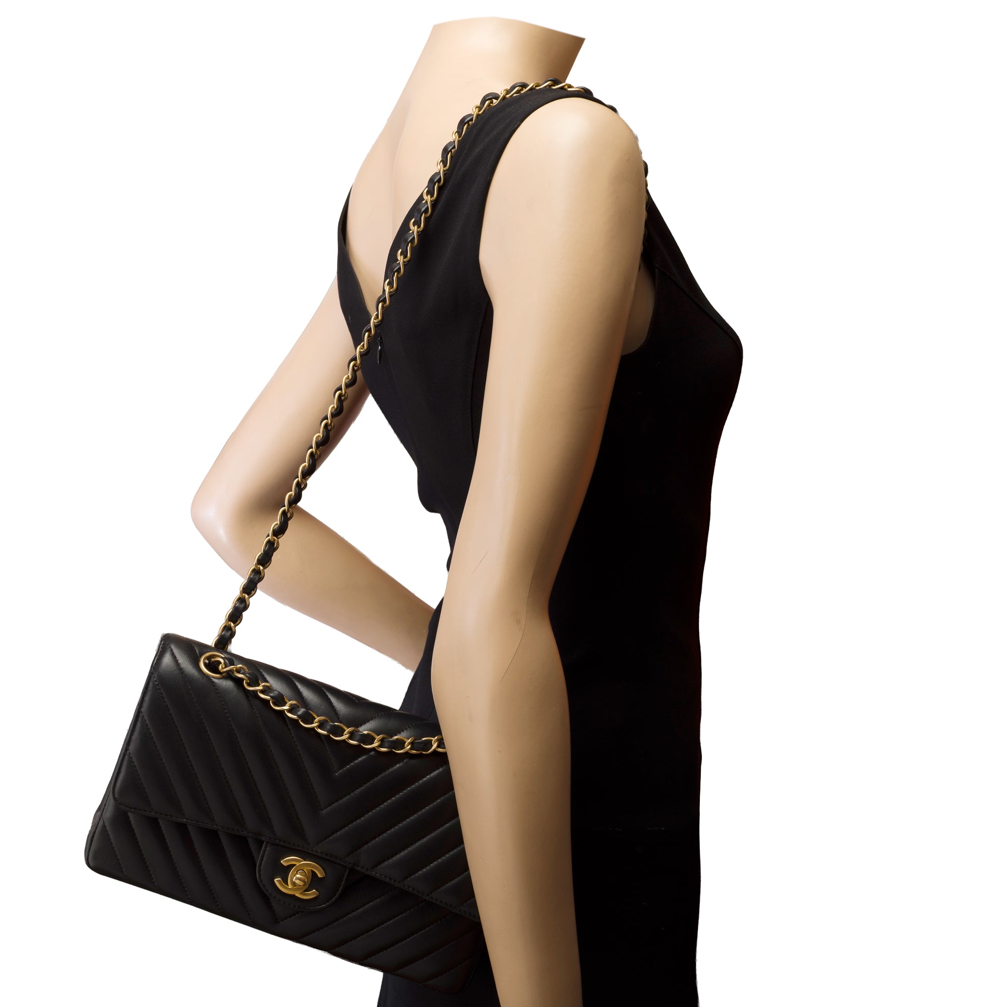Sac CHANEL Timeless/Classique en Cuir Noir - 103310