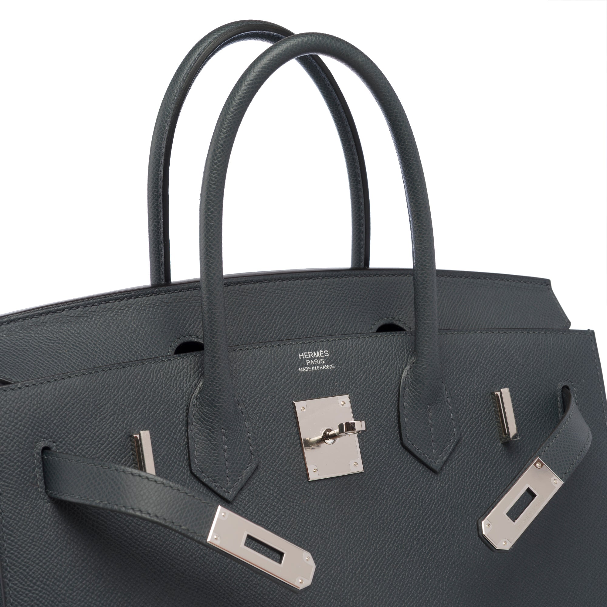 Sac HERMES Birkin 30 en Cuir Gris - 103316