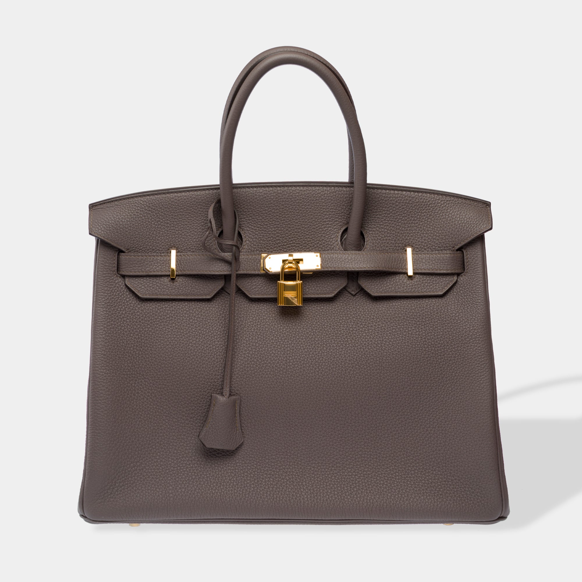 Sac HERMES Birkin 35 en Cuir Gris - 103318