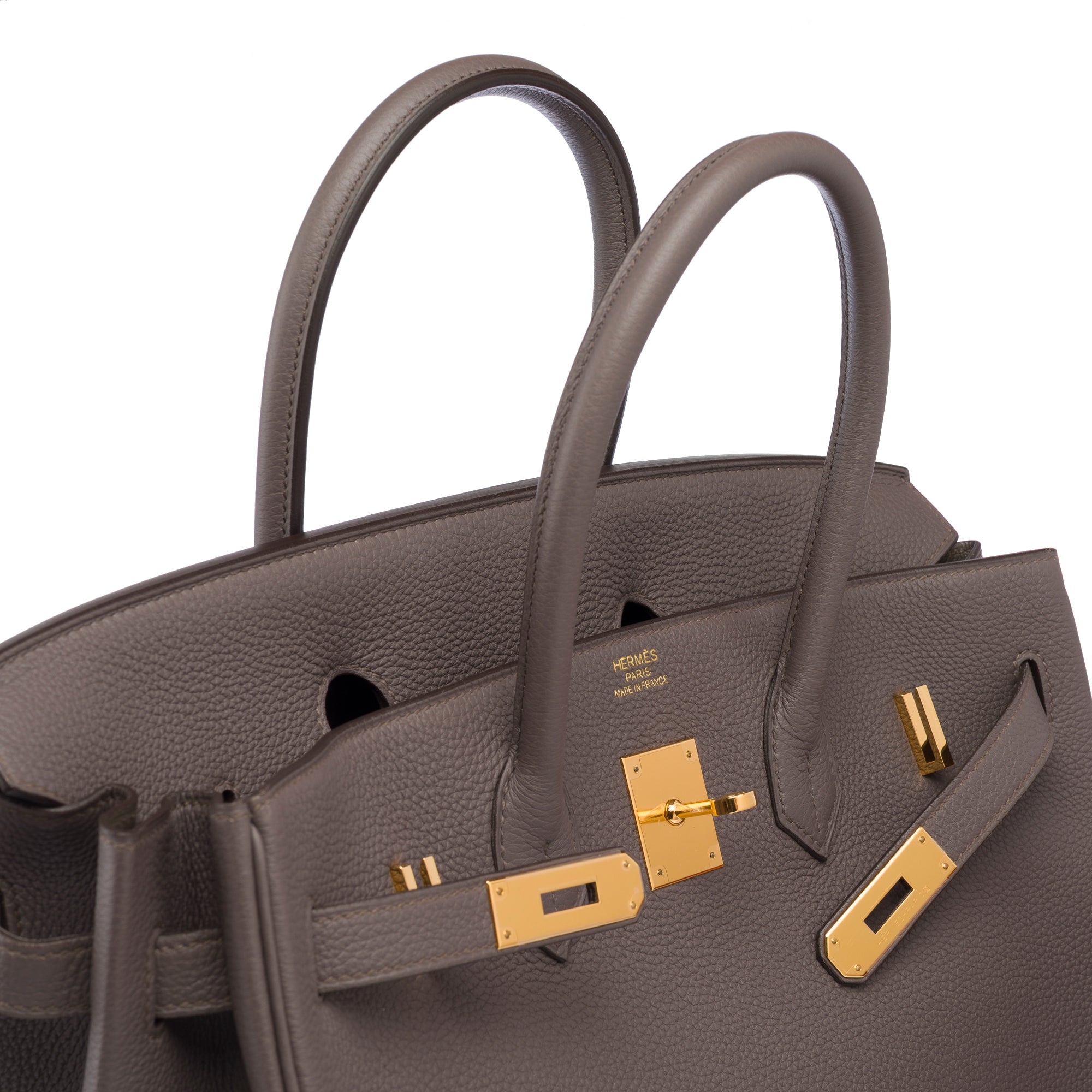 Sac HERMES Birkin 35 en Cuir Gris - 103318