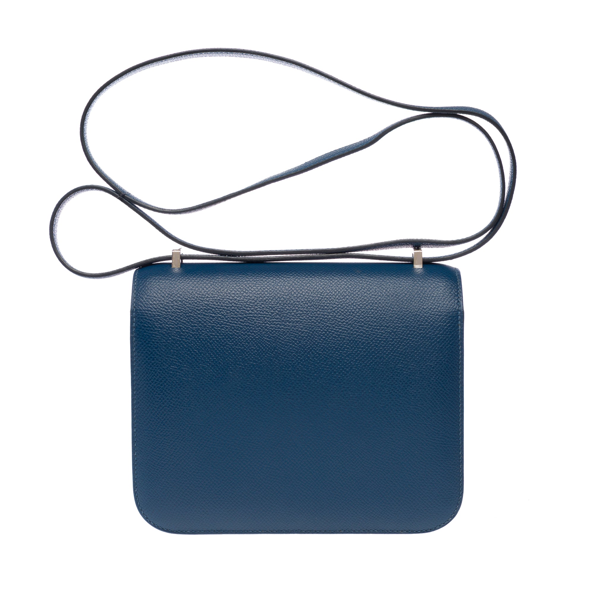 Sac HERMES Constance en Cuir Bleu - 103314