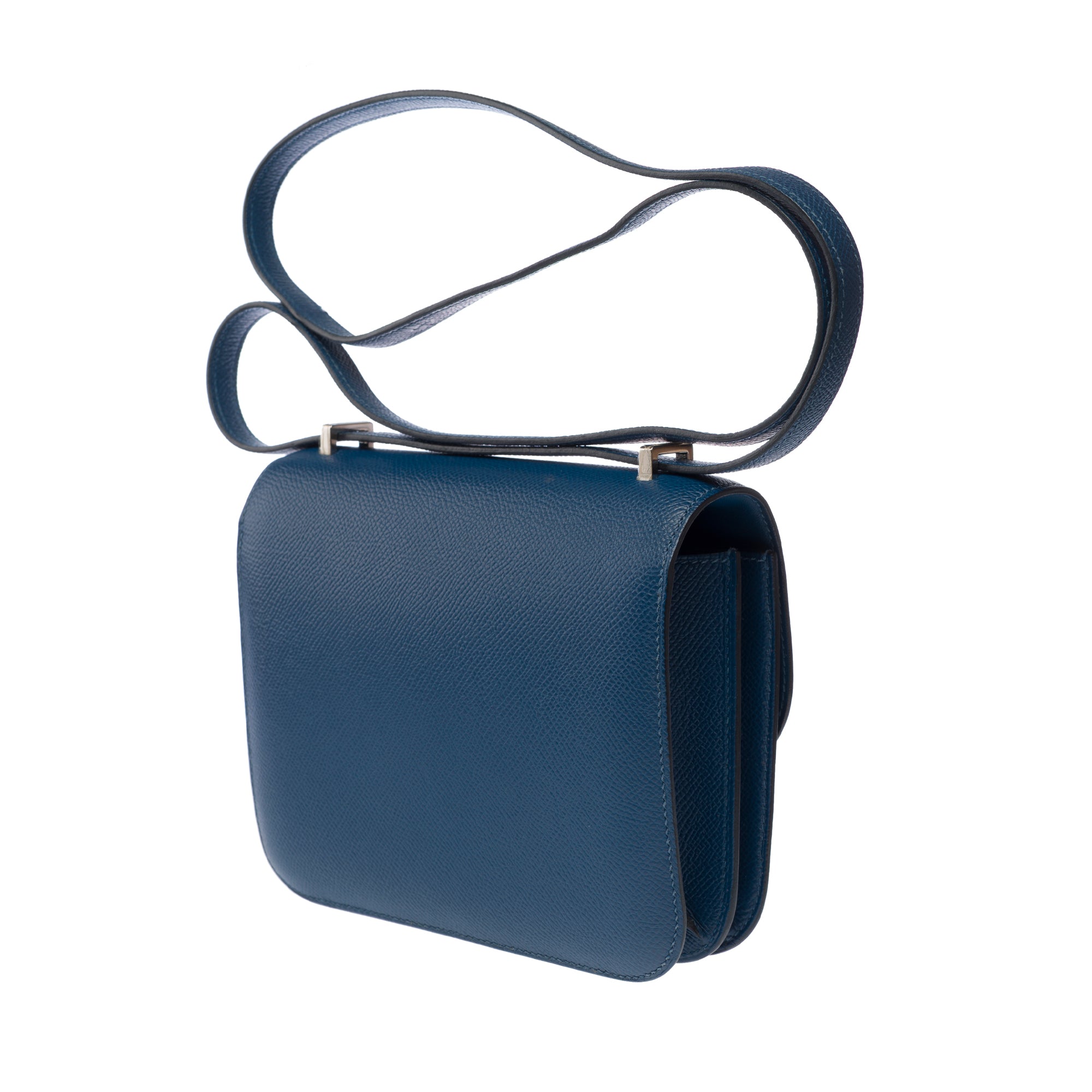 Sac HERMES Constance en Cuir Bleu - 103314