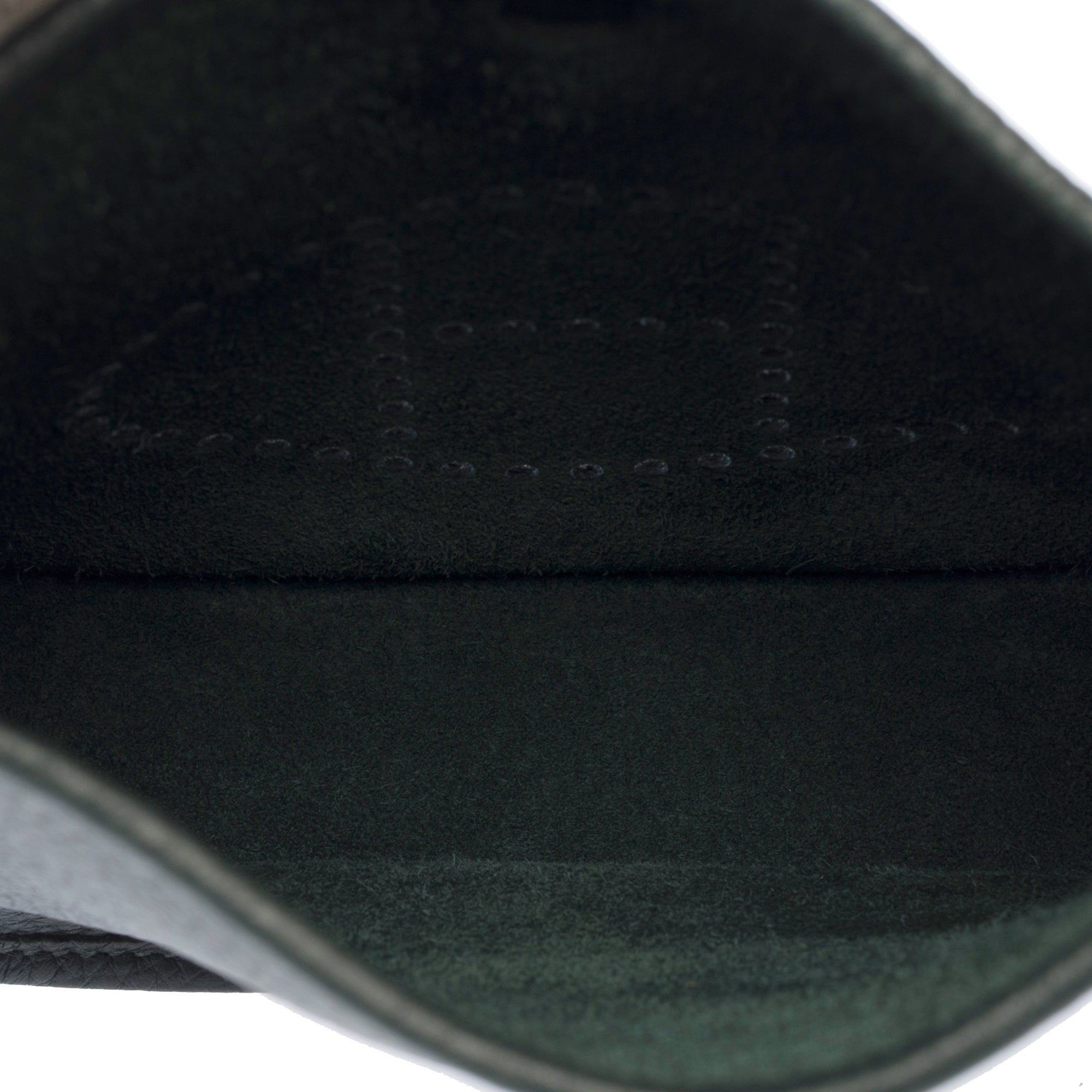 Sac HERMES Mini Evelyne en Cuir Vert - 103300