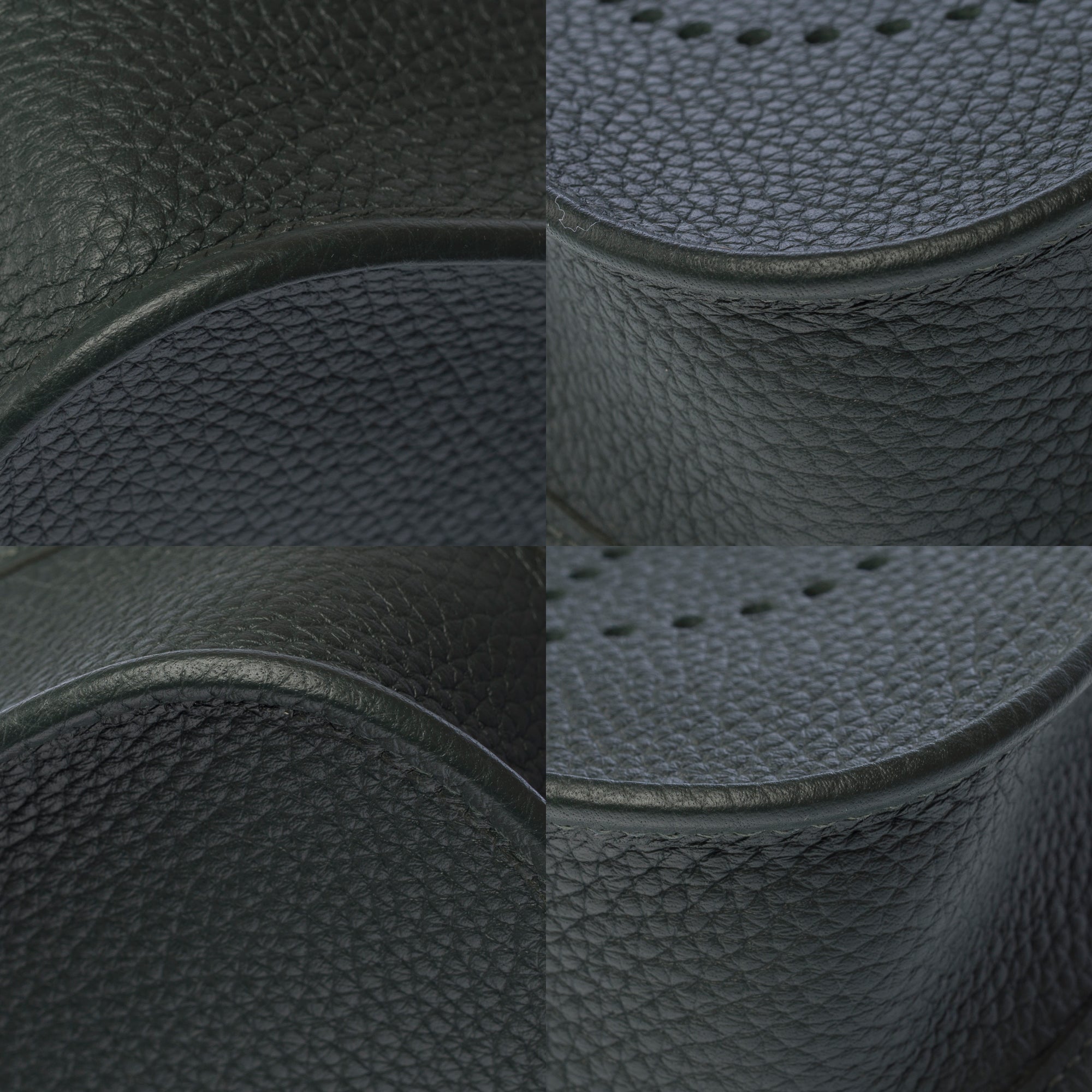 Sac HERMES Mini Evelyne en Cuir Vert - 103300