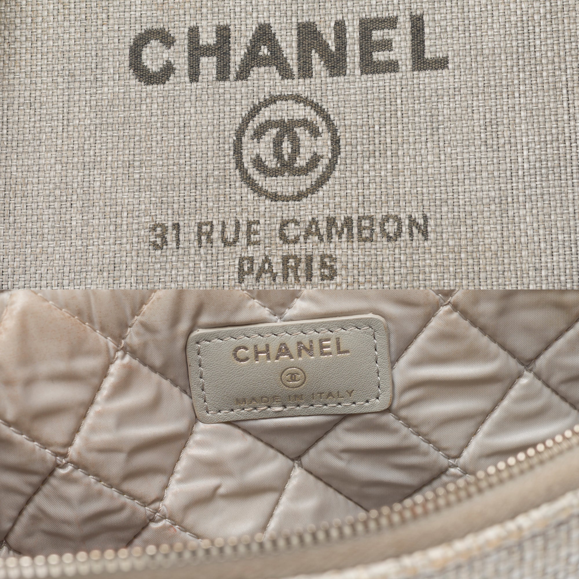 Sac CHANEL en Toile Gris - 103301