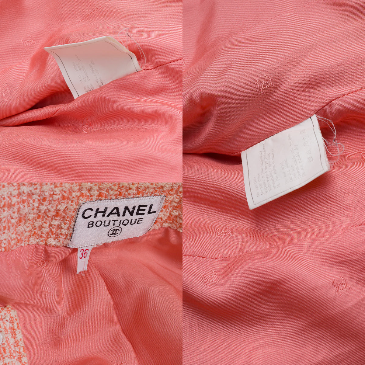 Vêtement CHANEL en Tweed Rose - 102754