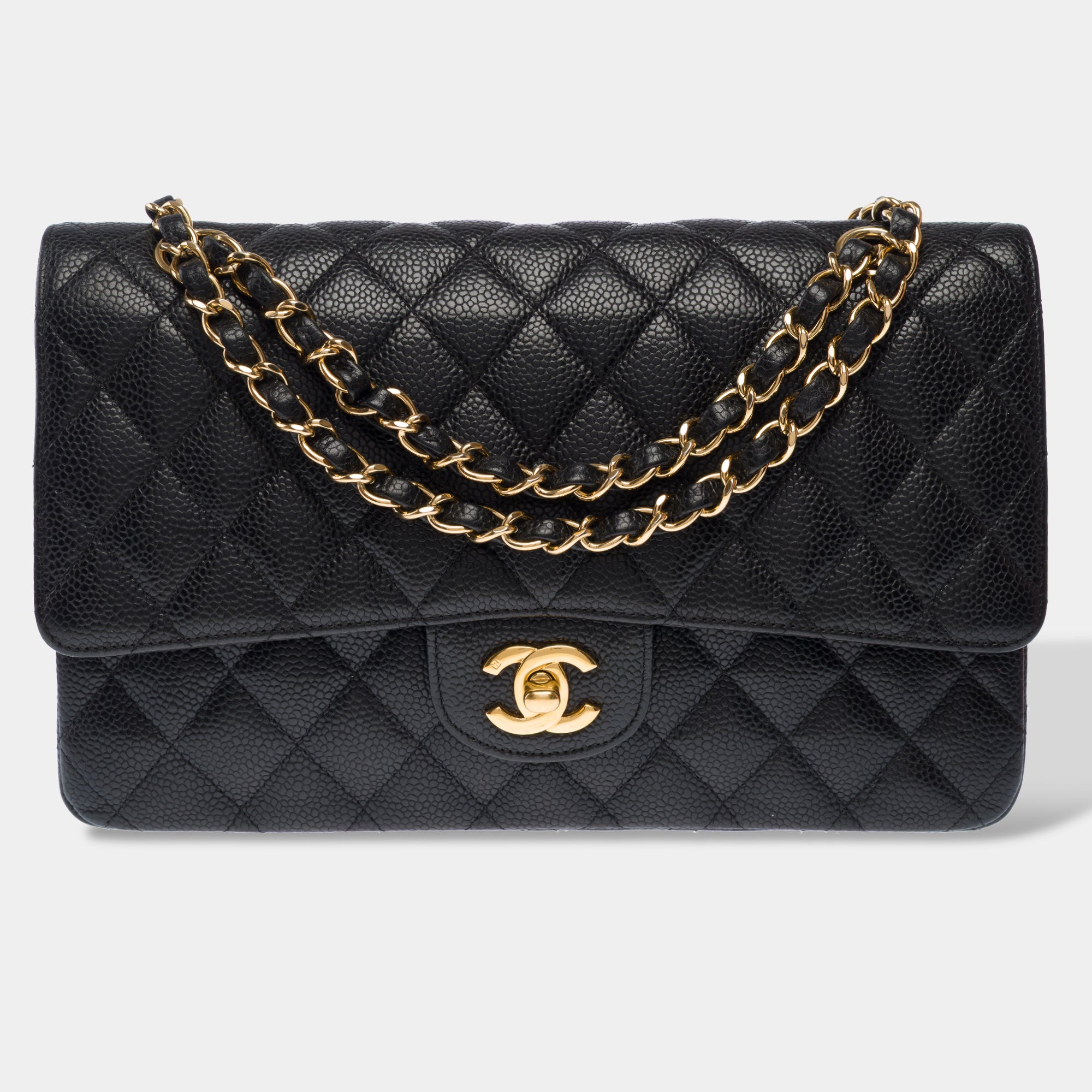Sac CHANEL Timeless/Classique en Cuir Noir - 103345