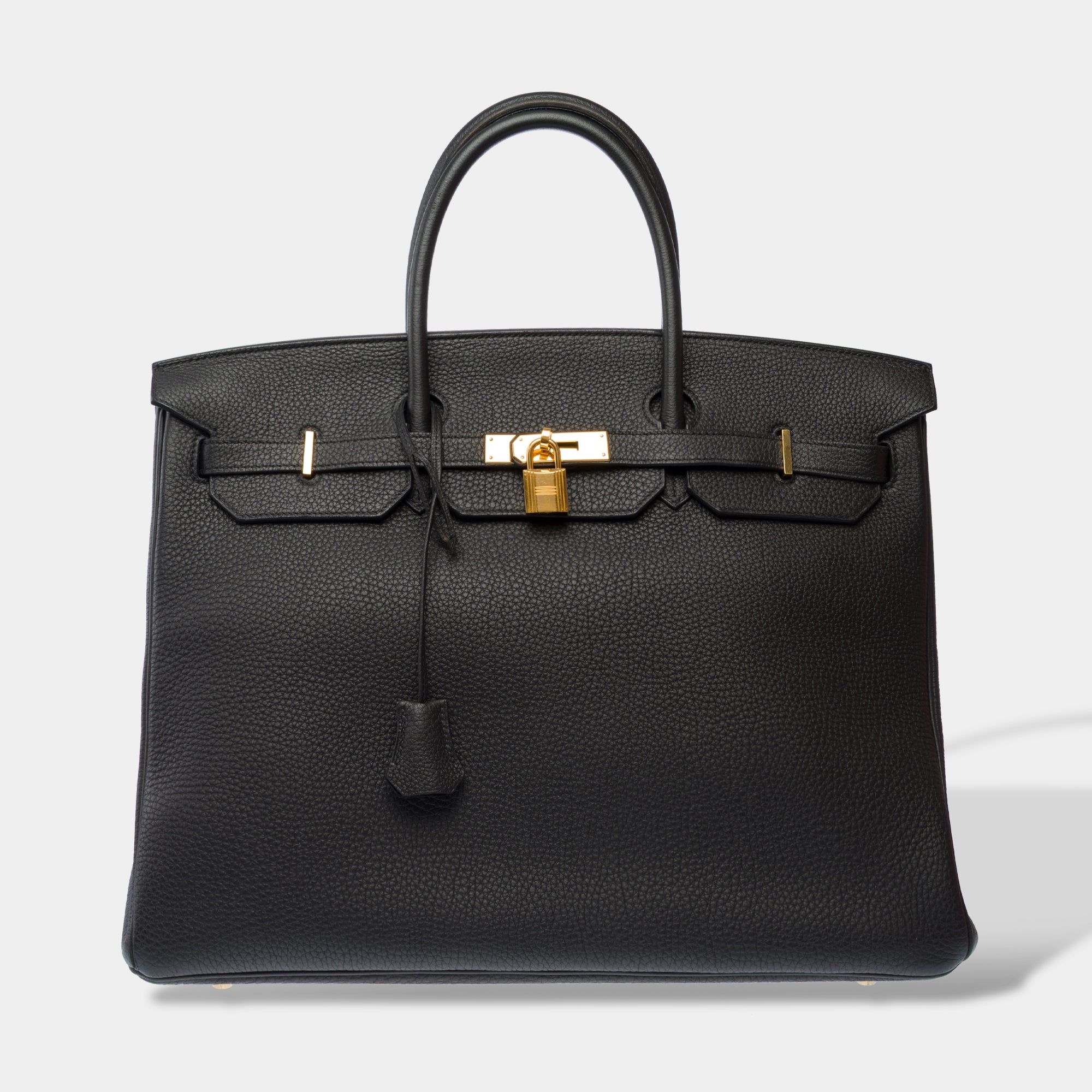 Sac HERMES Birkin 40 en Cuir Noir - 103343