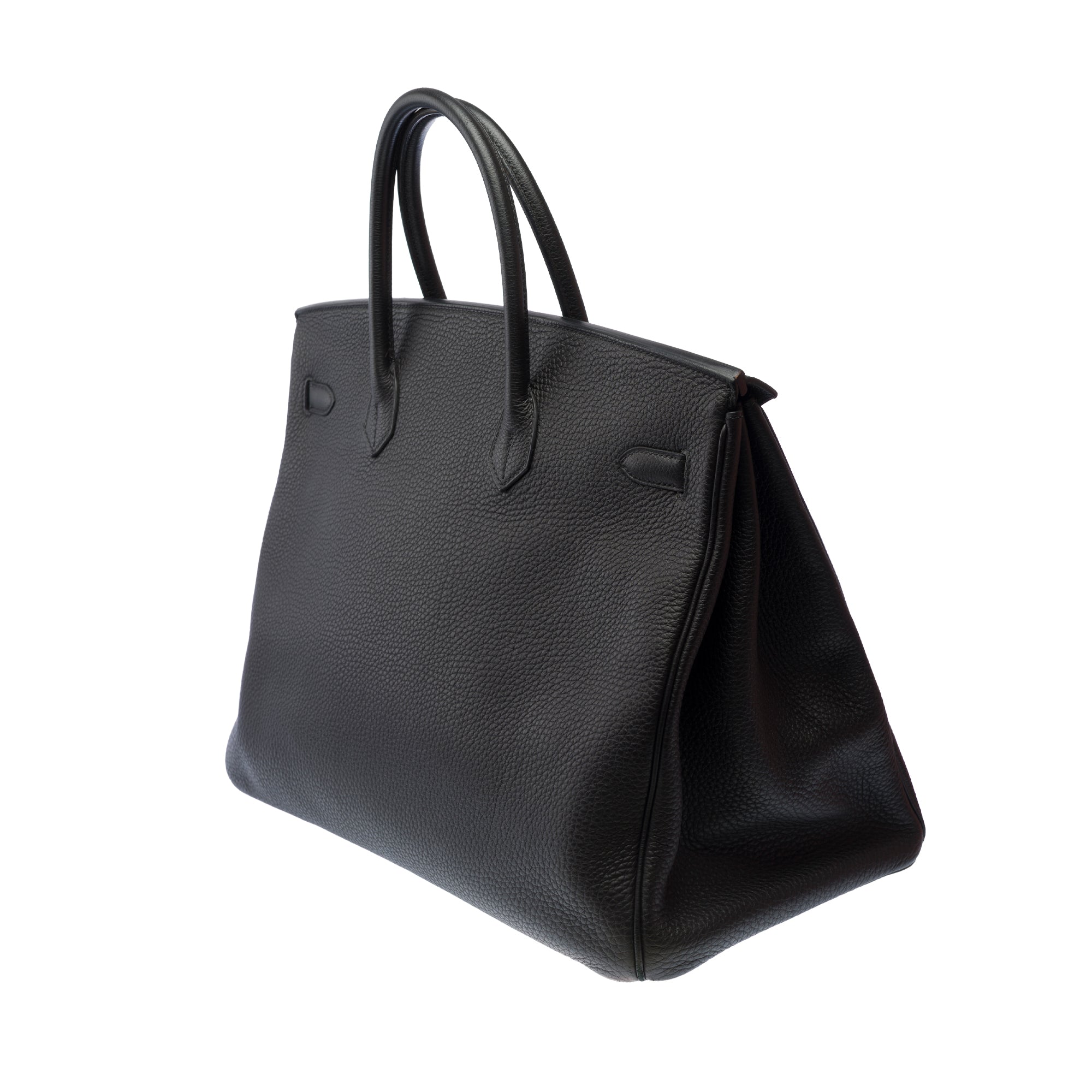 Sac HERMES Birkin 40 en Cuir Noir - 103343