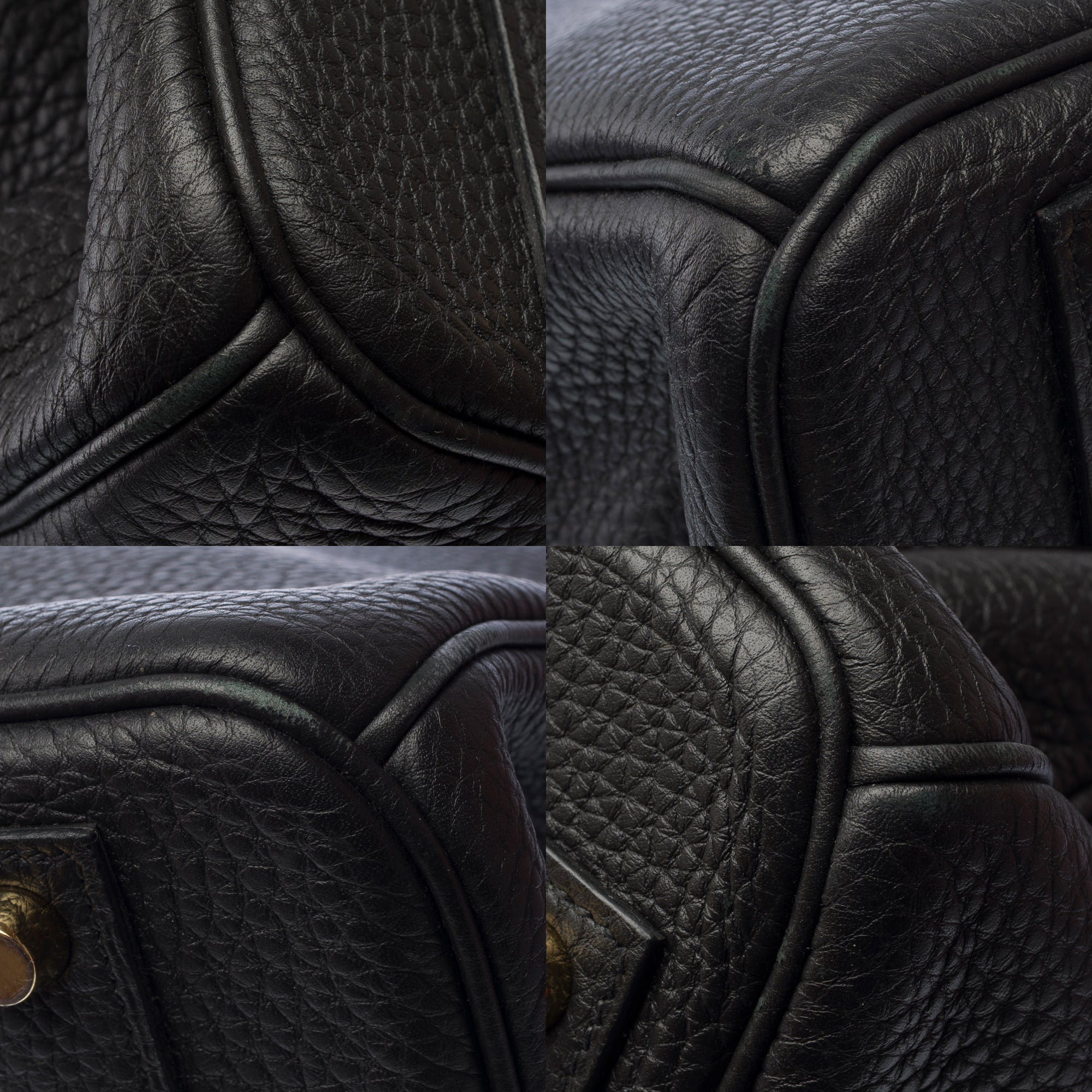 Sac HERMES Birkin 40 en Cuir Noir - 103343