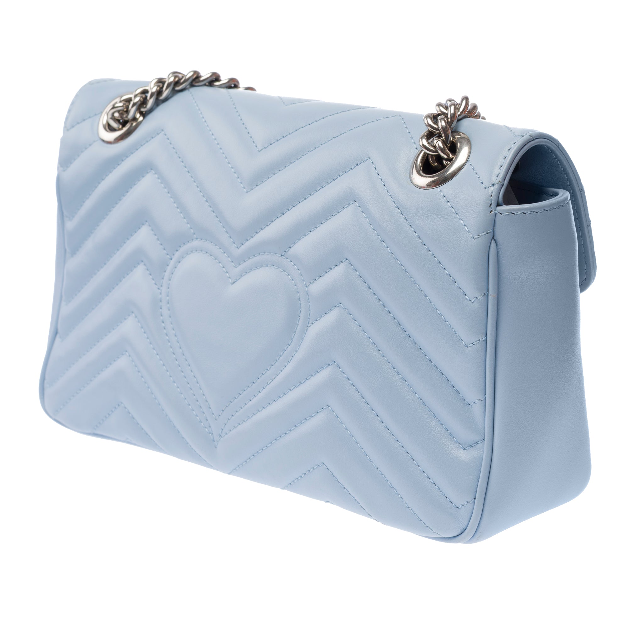 Sac GUCCI Marmont en Cuir Bleu - 103342