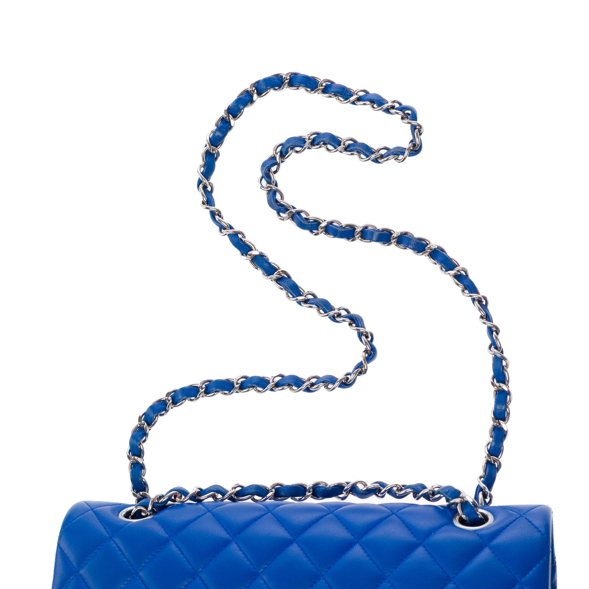 Sac CHANEL Timeless/Classique en Cuir Bleu - 103333