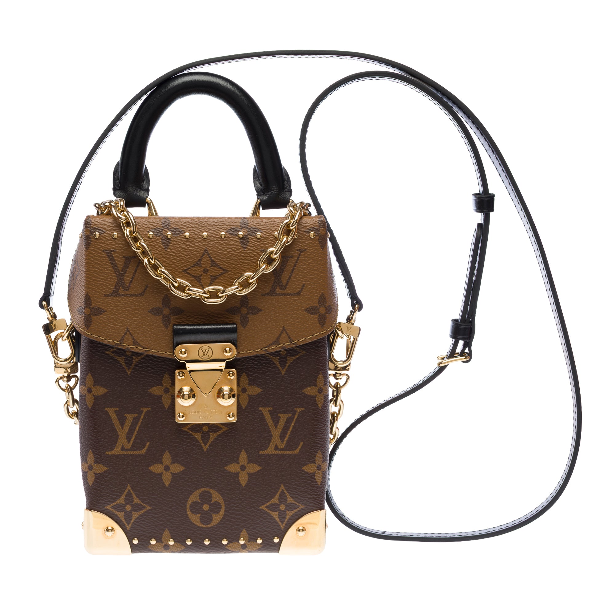 Sac LOUIS VUITTON Camera Box en Toile Marron - 103336