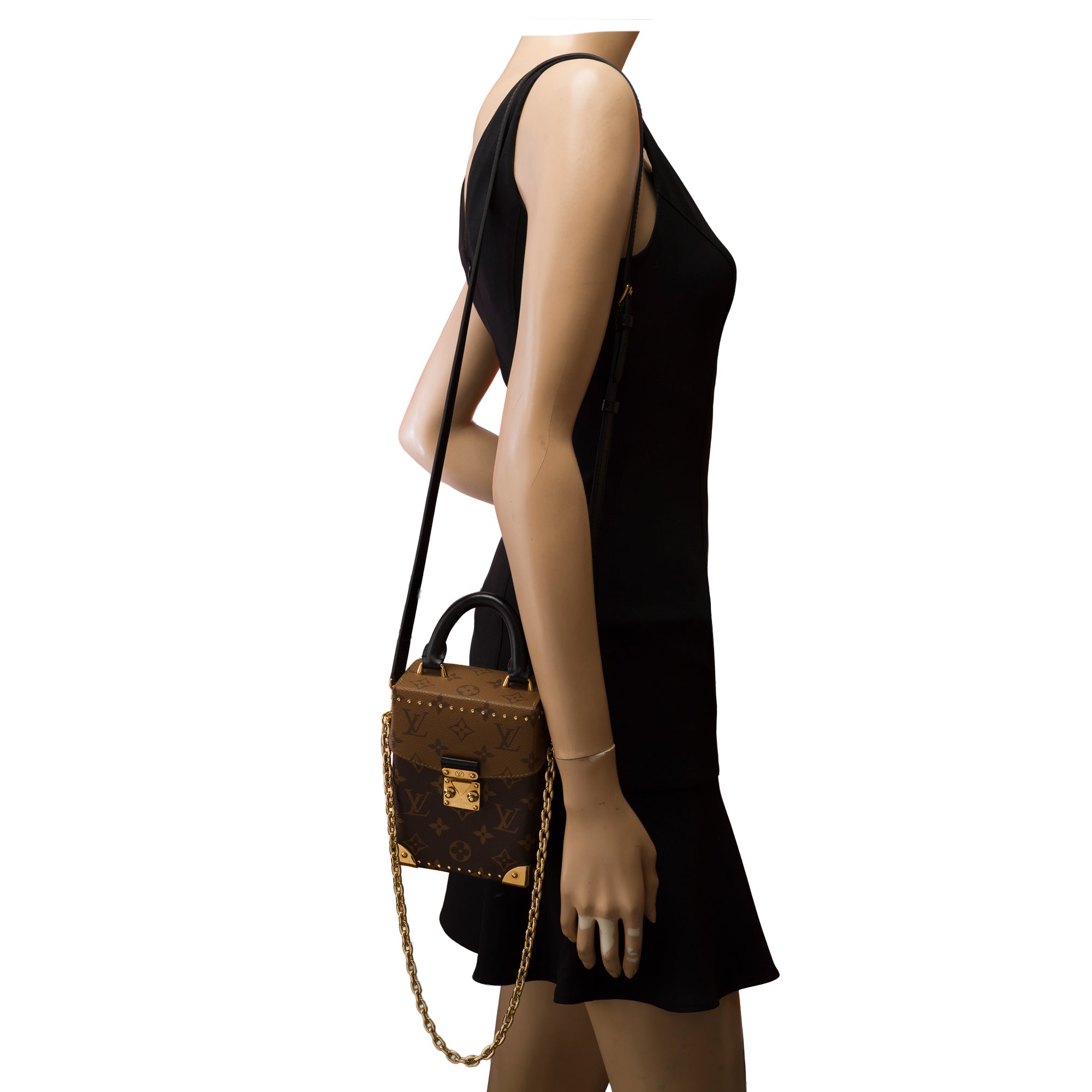 Sac LOUIS VUITTON Camera Box en Toile Marron - 103336