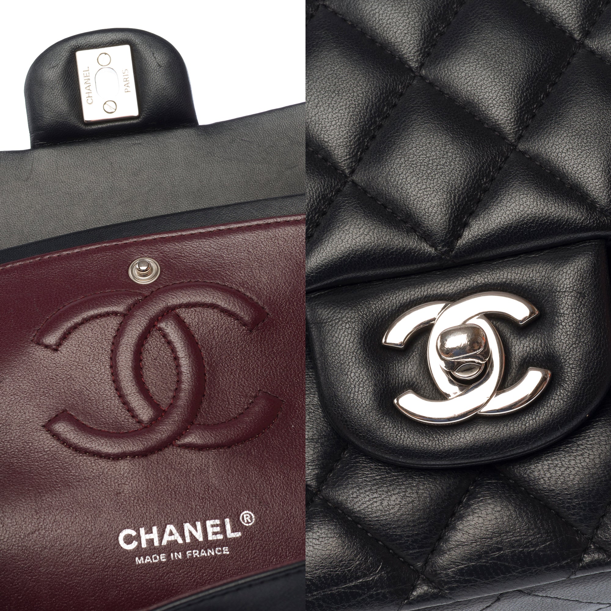 Sac CHANEL Timeless/Classique en Cuir Noir - 103334