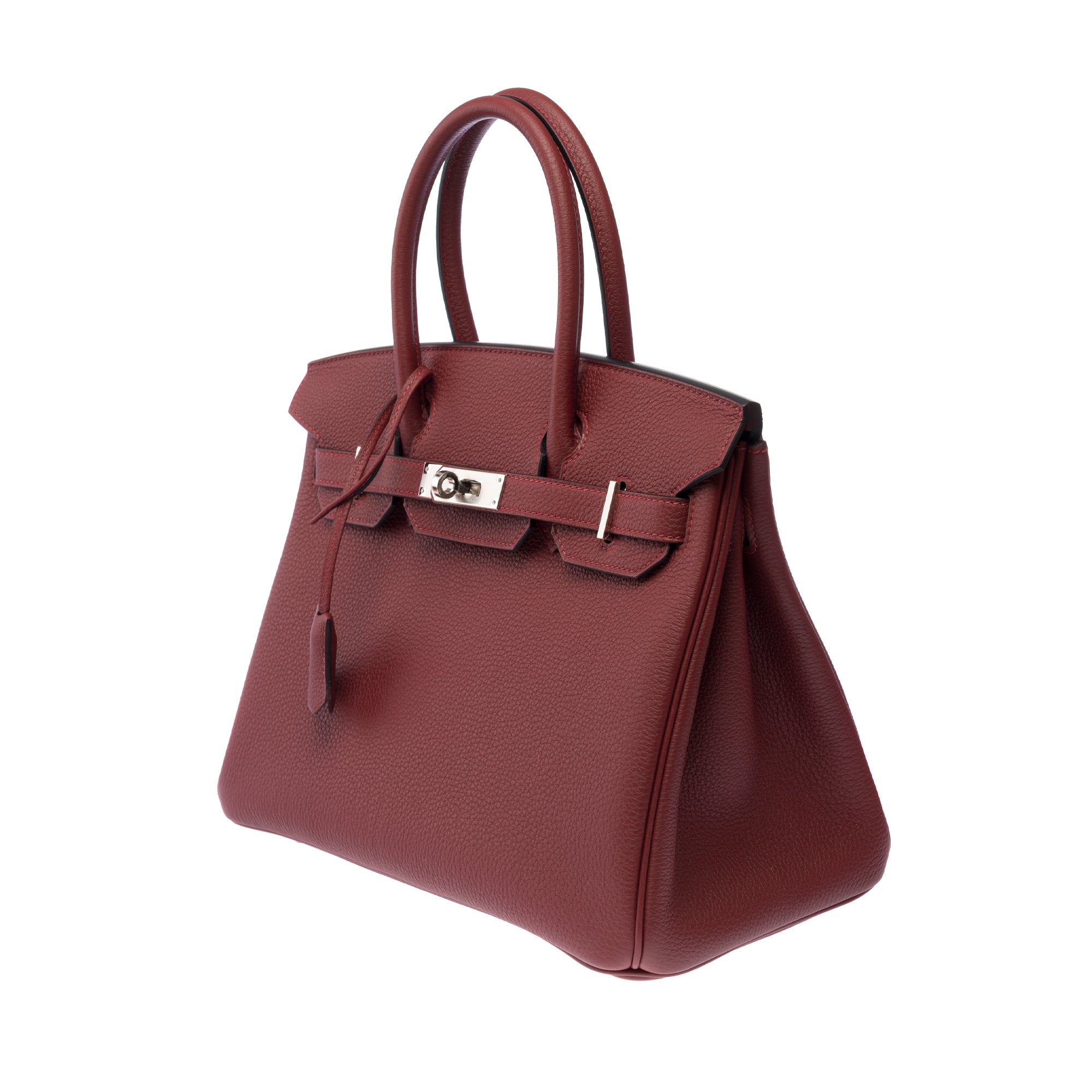 Sac HERMES Birkin 30 en Cuir Rouge - 103349