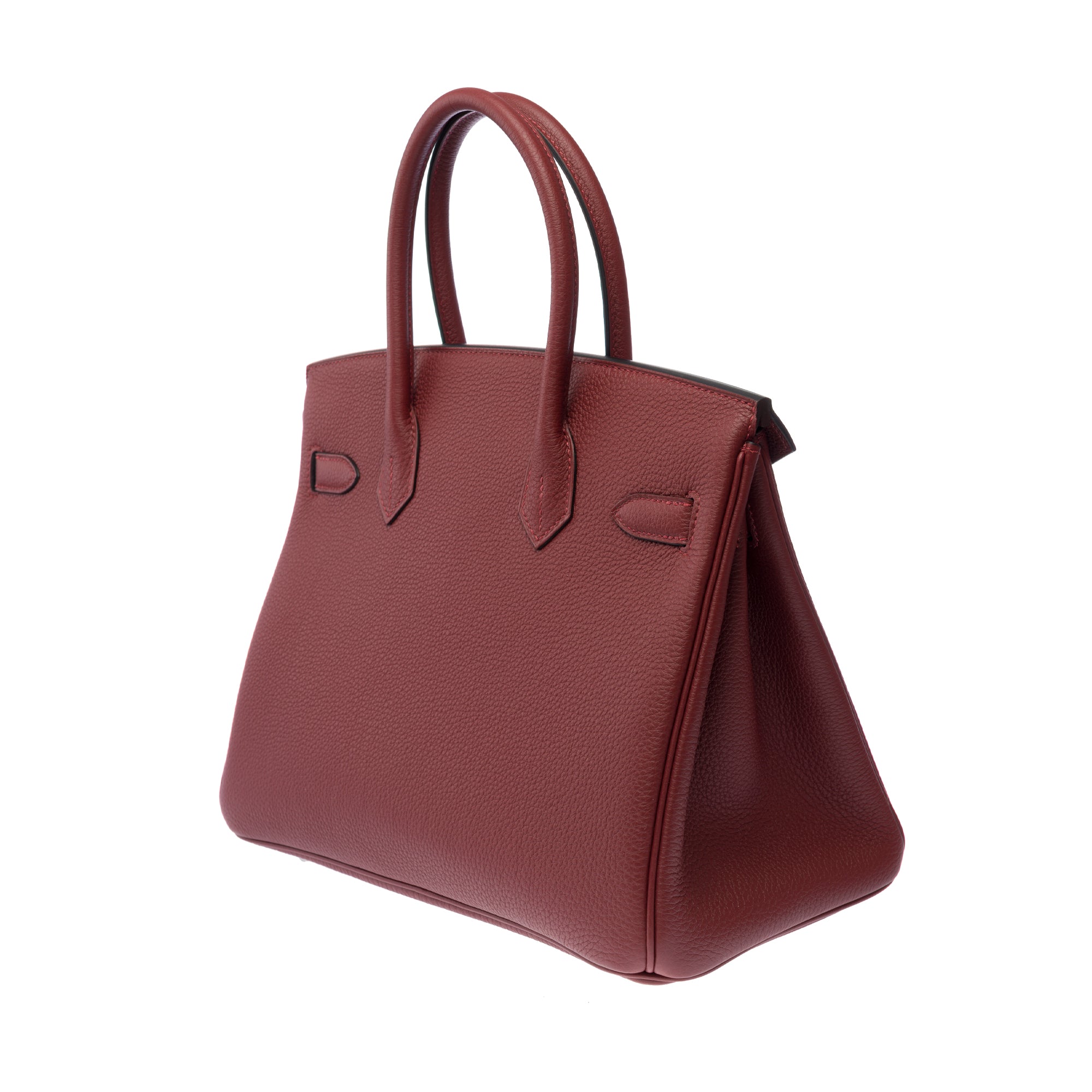 Sac HERMES Birkin 30 en Cuir Rouge - 103349
