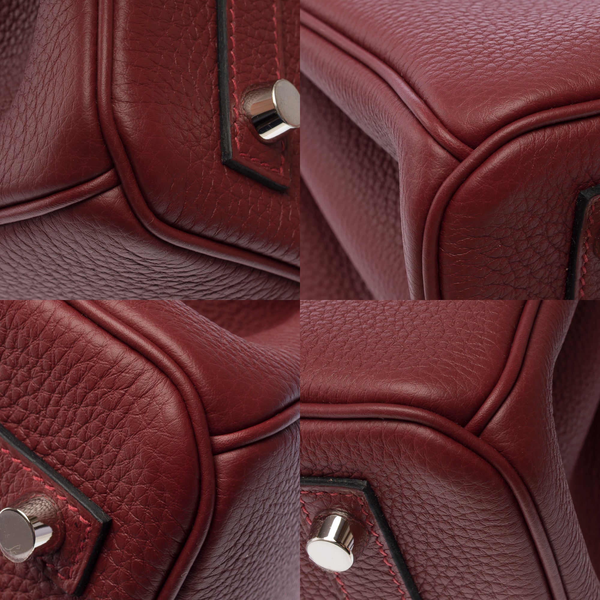 Sac HERMES Birkin 30 en Cuir Rouge - 103349