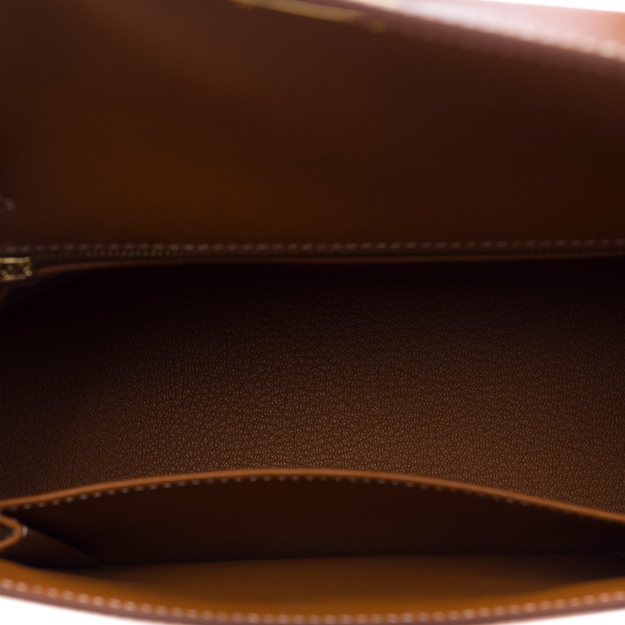 Sac HERMES Kelly 25 en Cuir Doré - 103347