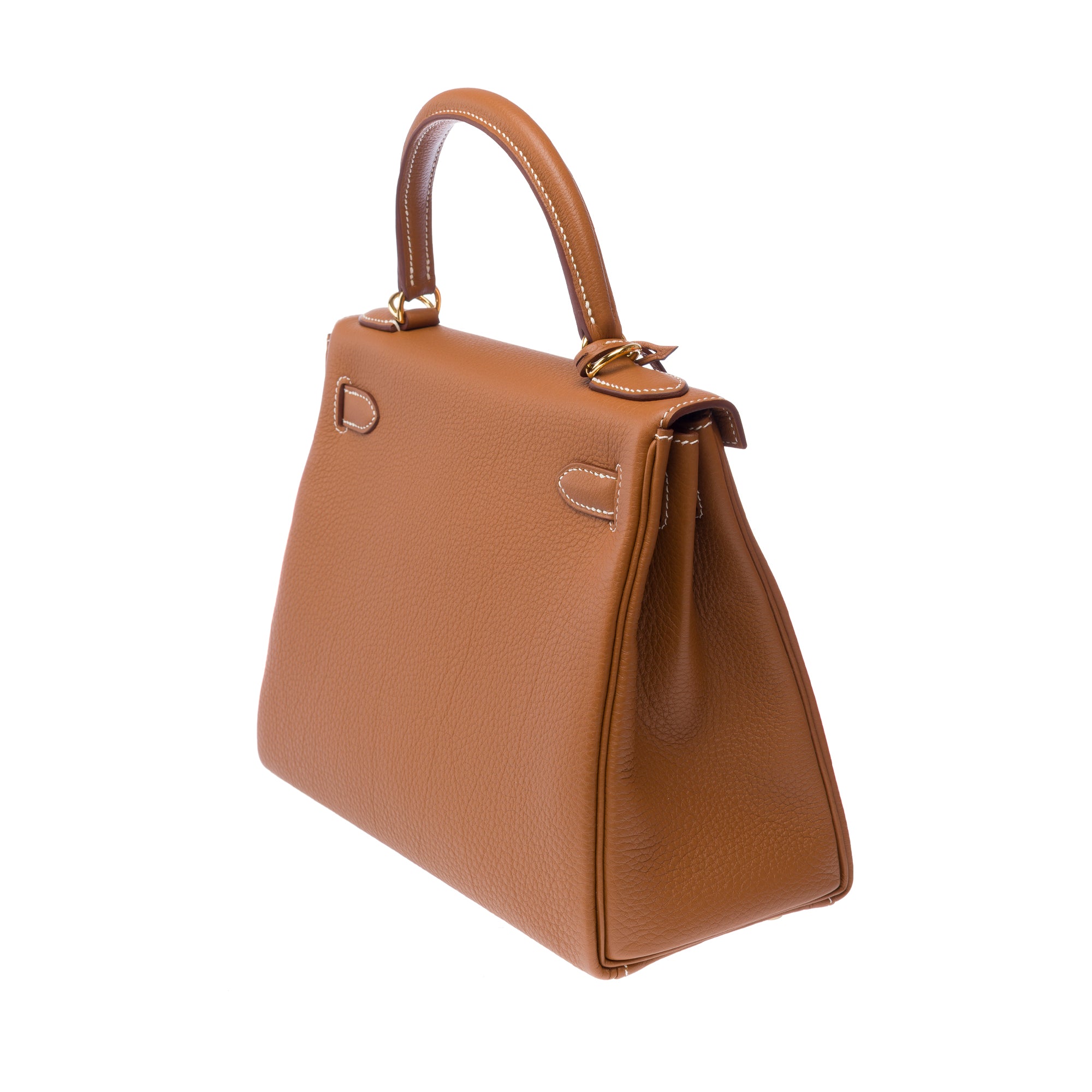 Sac HERMES Kelly 28 en Cuir Doré - 103350