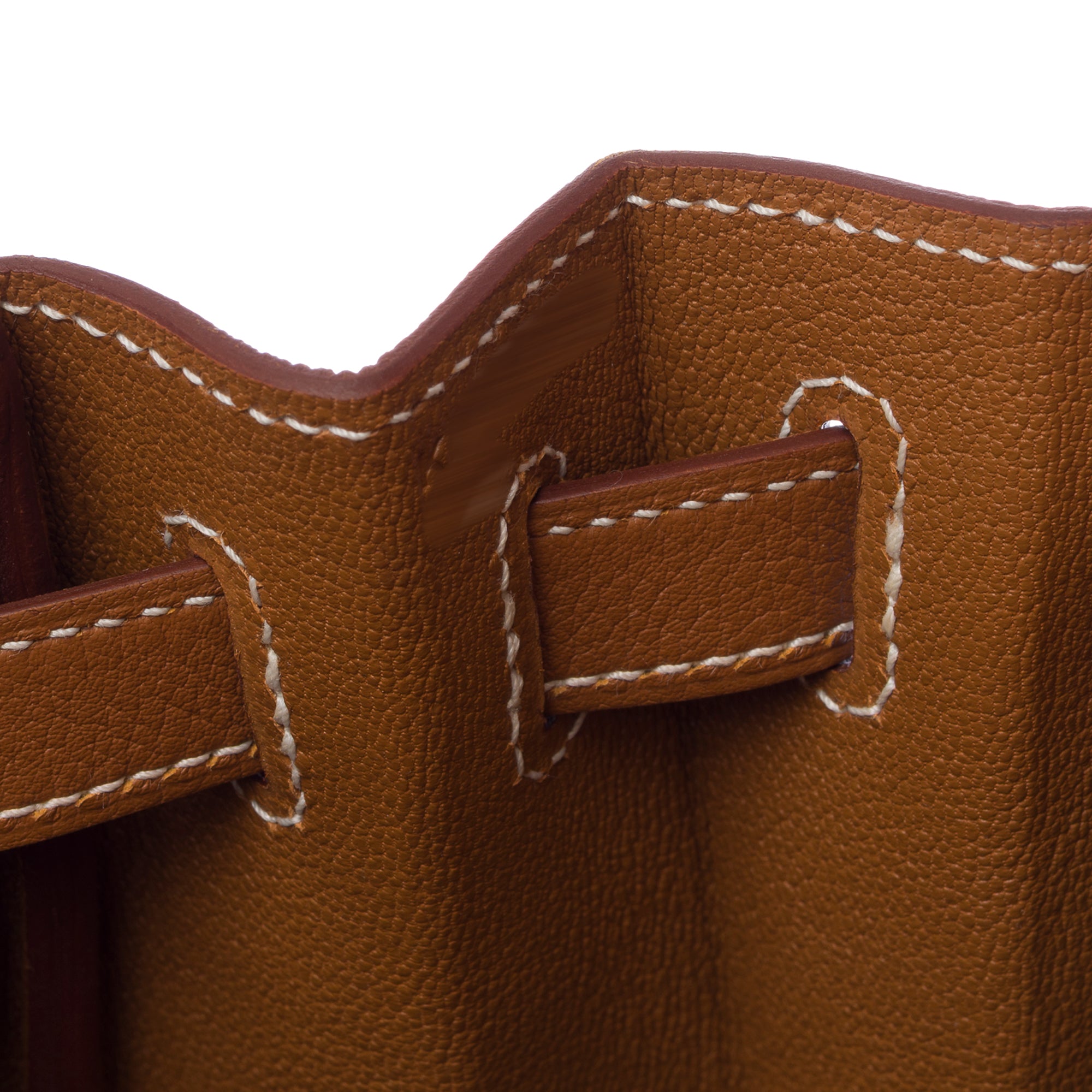 Sac HERMES Kelly 28 en Cuir Doré - 103350