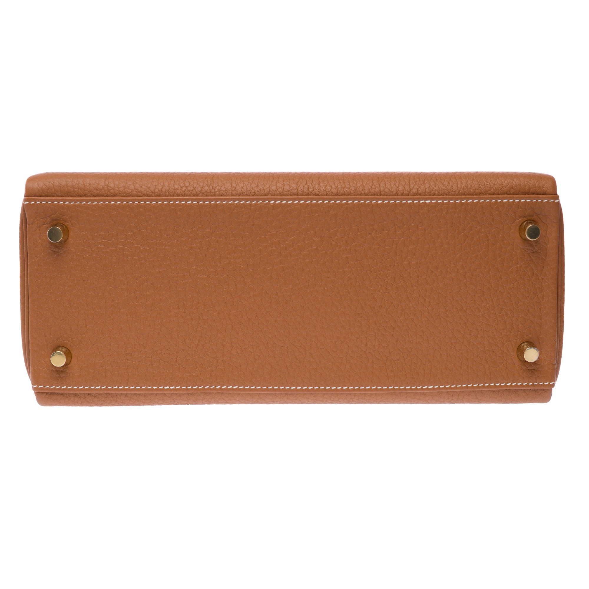 Sac HERMES Kelly 28 en Cuir Doré - 103350