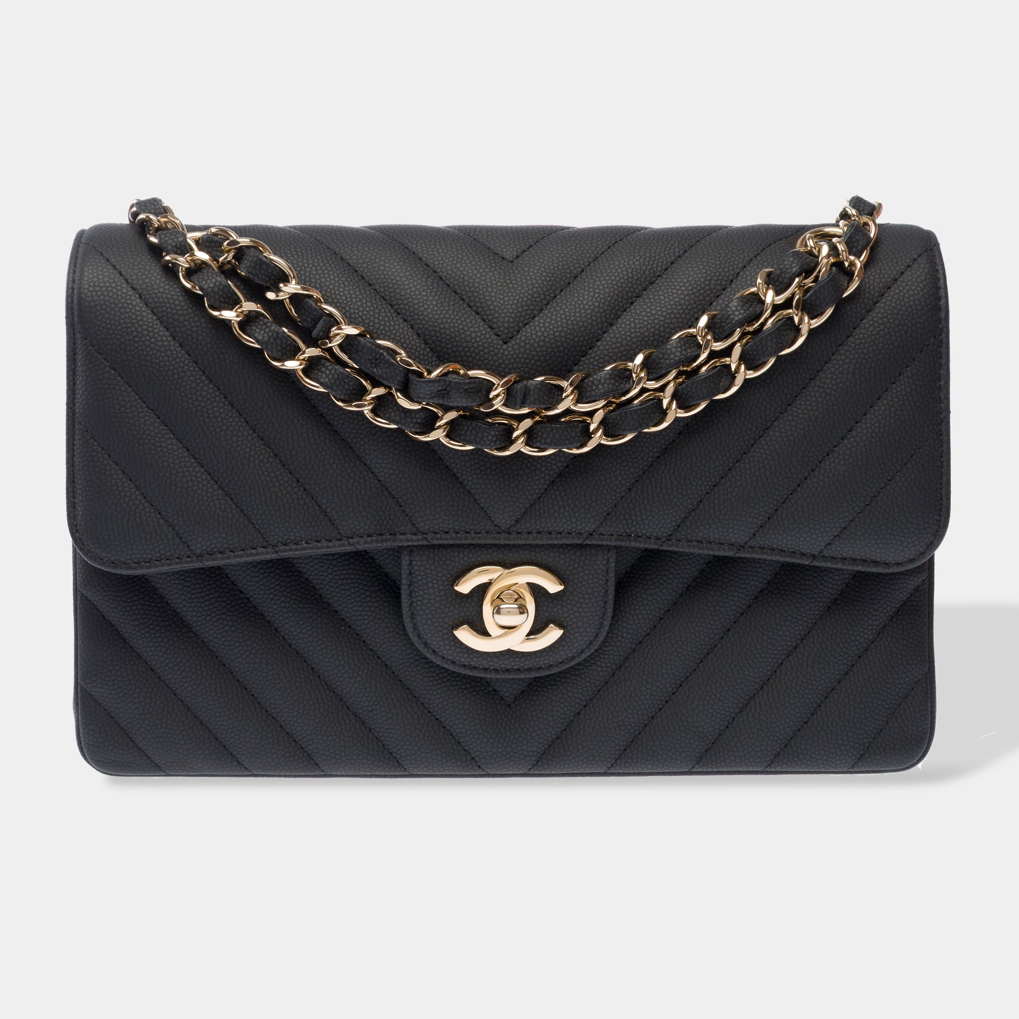 Sac CHANEL Timeless/Classique en Cuir Noir - 103355
