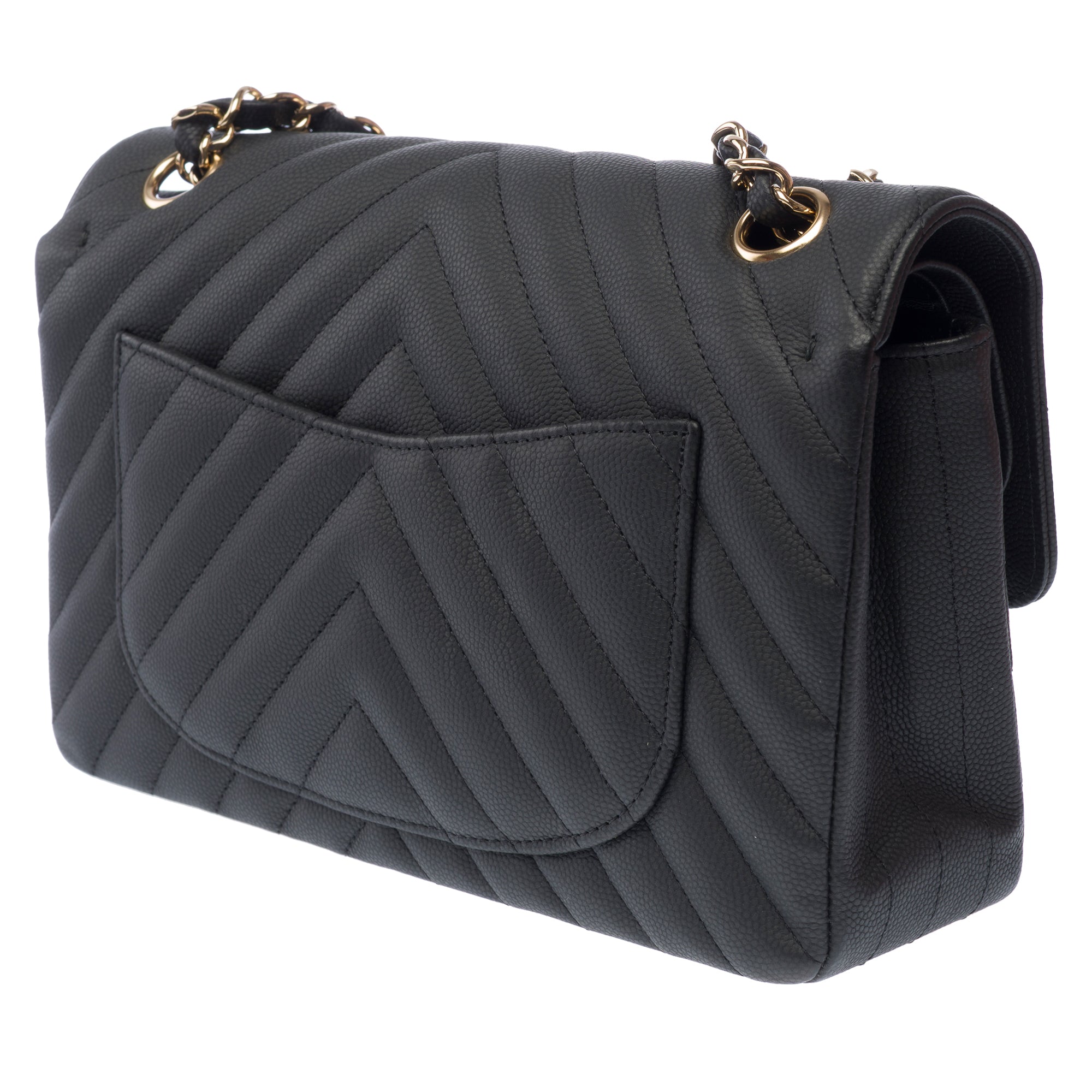 Sac CHANEL Timeless/Classique en Cuir Noir - 103355