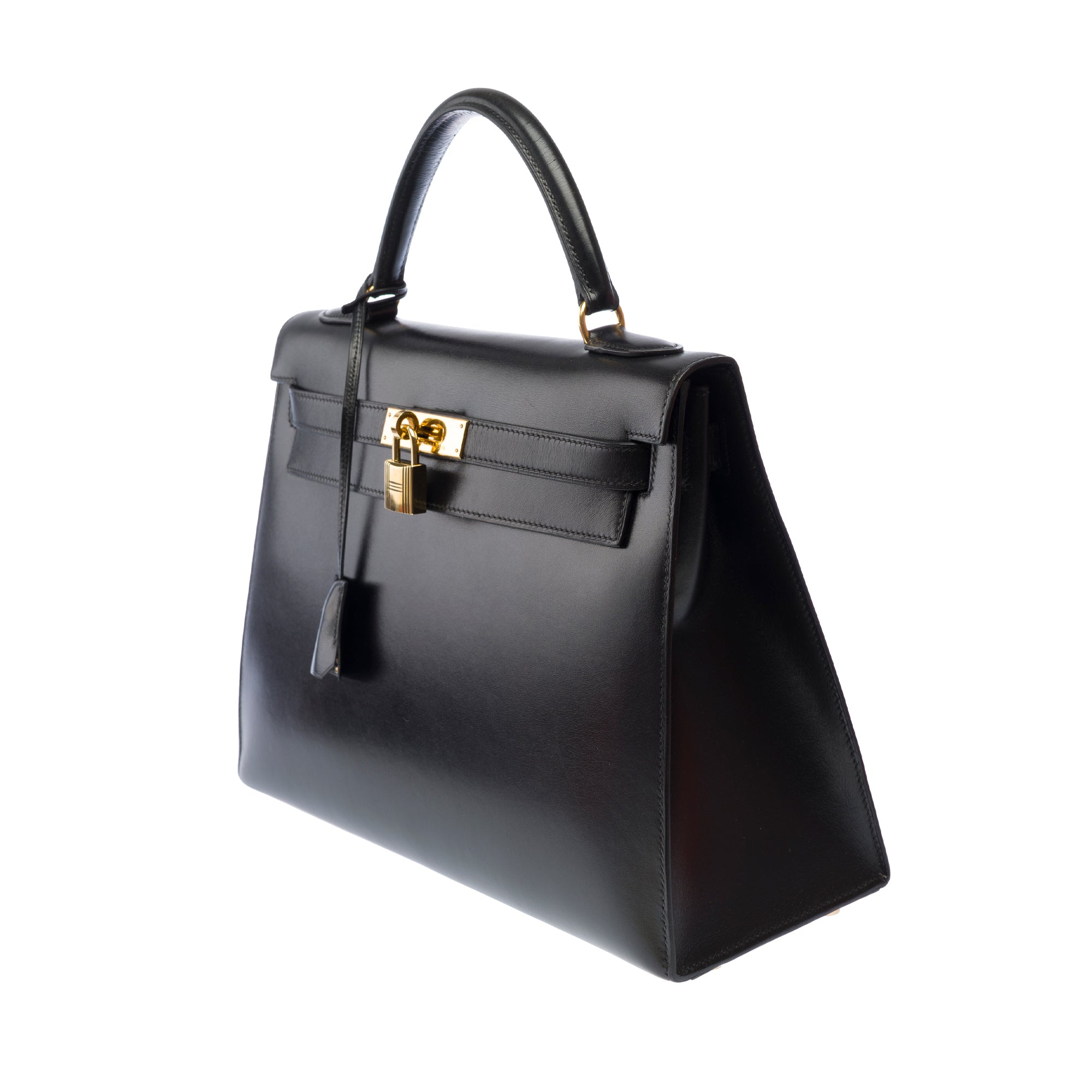 Sac HERMES Kelly 32 en Cuir Noir - 103332