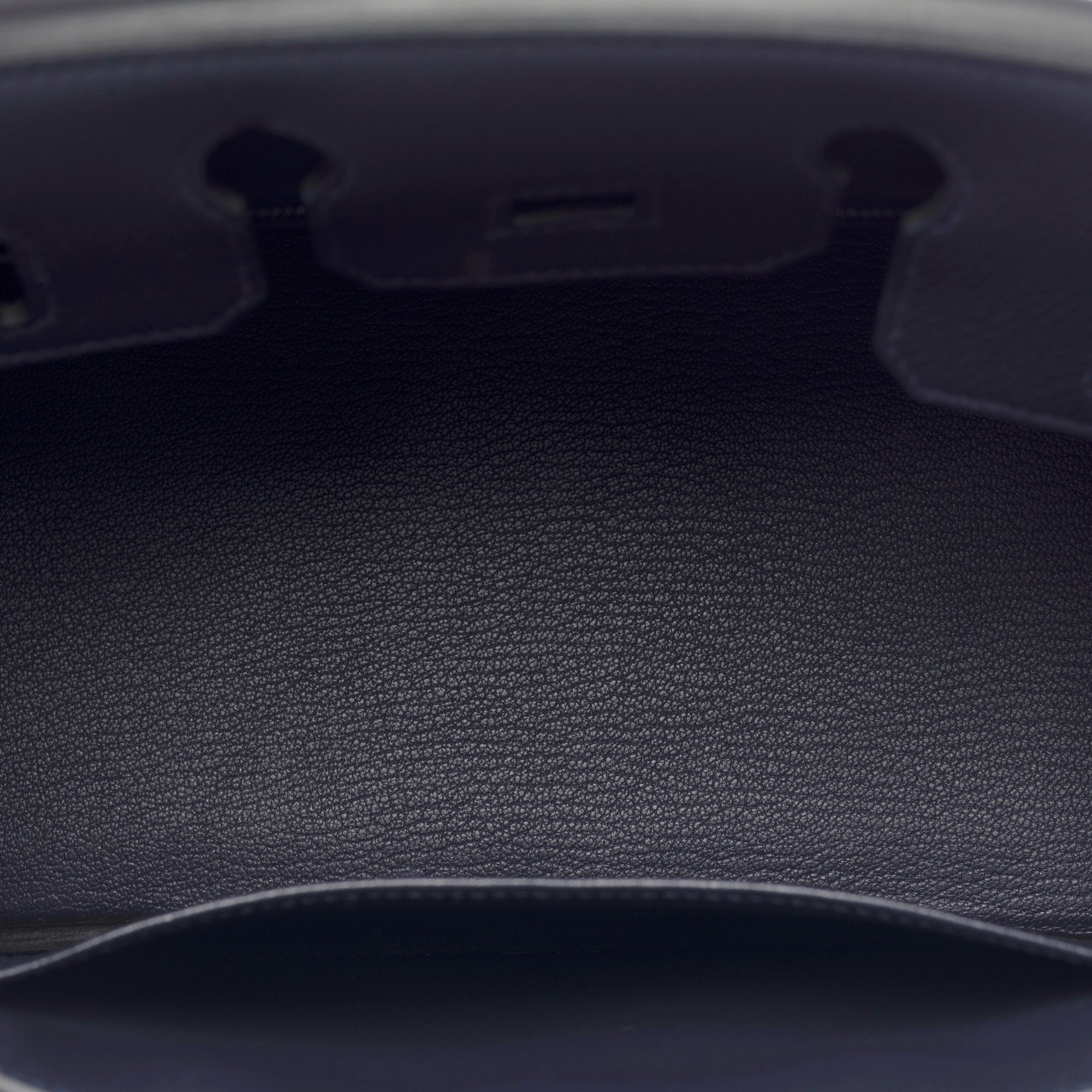 Sac HERMES Birkin 25 en Cuir Bleu Marine - 103352